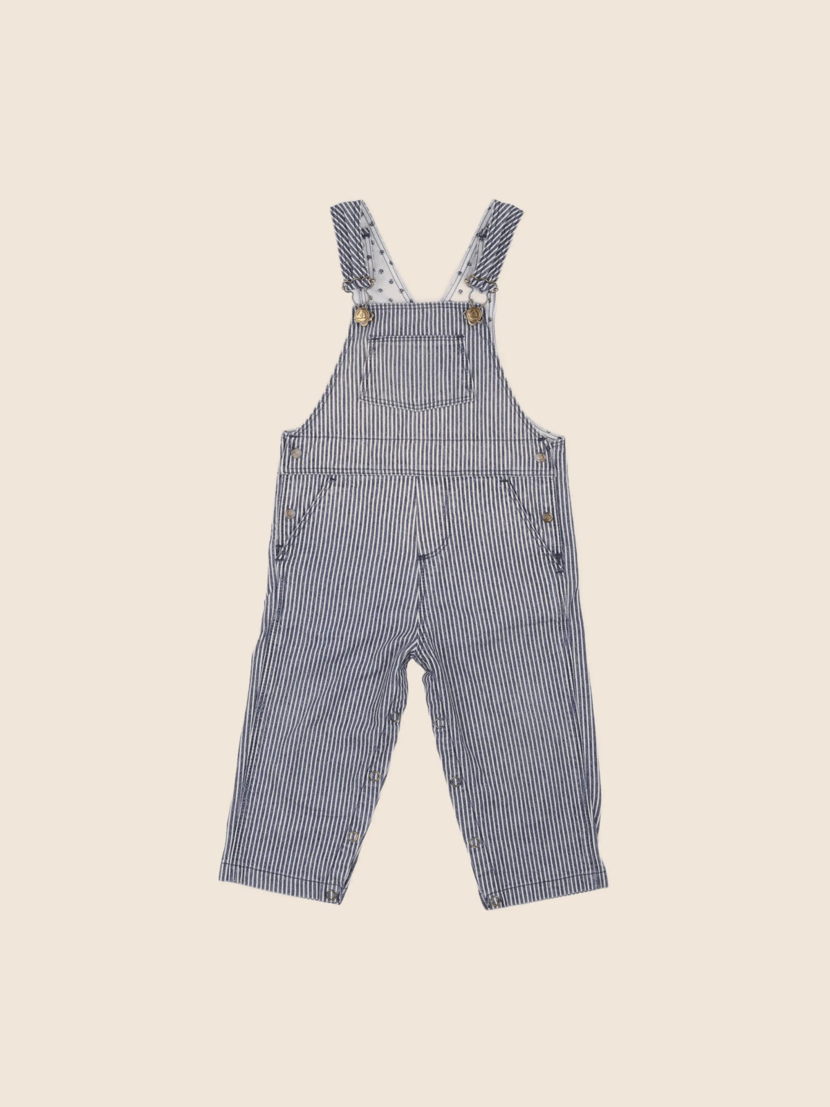 Petit Bateau - salopette bleu - 12 mois