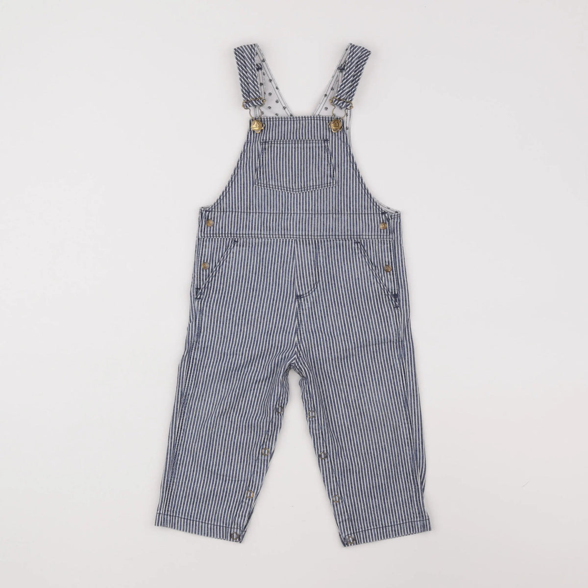 Petit Bateau - salopette bleu - 12 mois