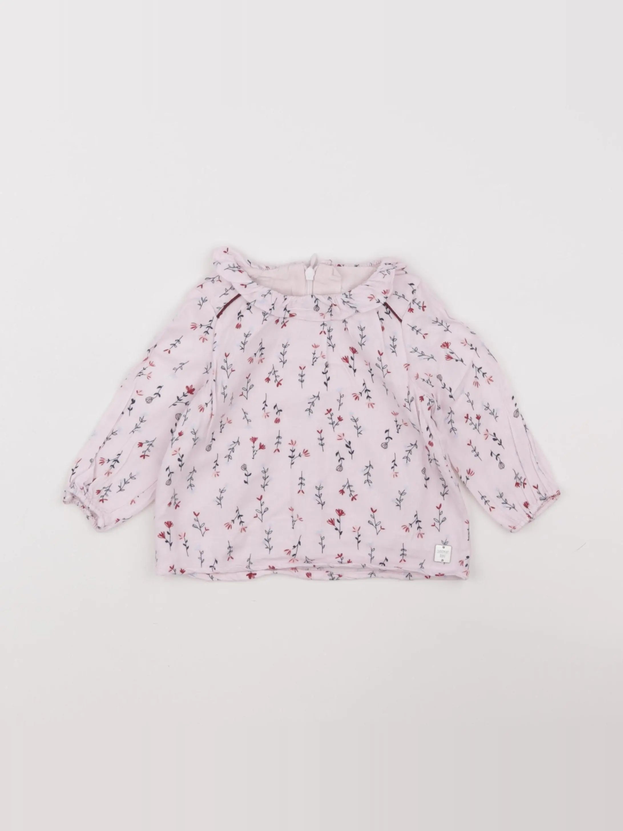 Carrément Beau - blouse rose - 6 mois