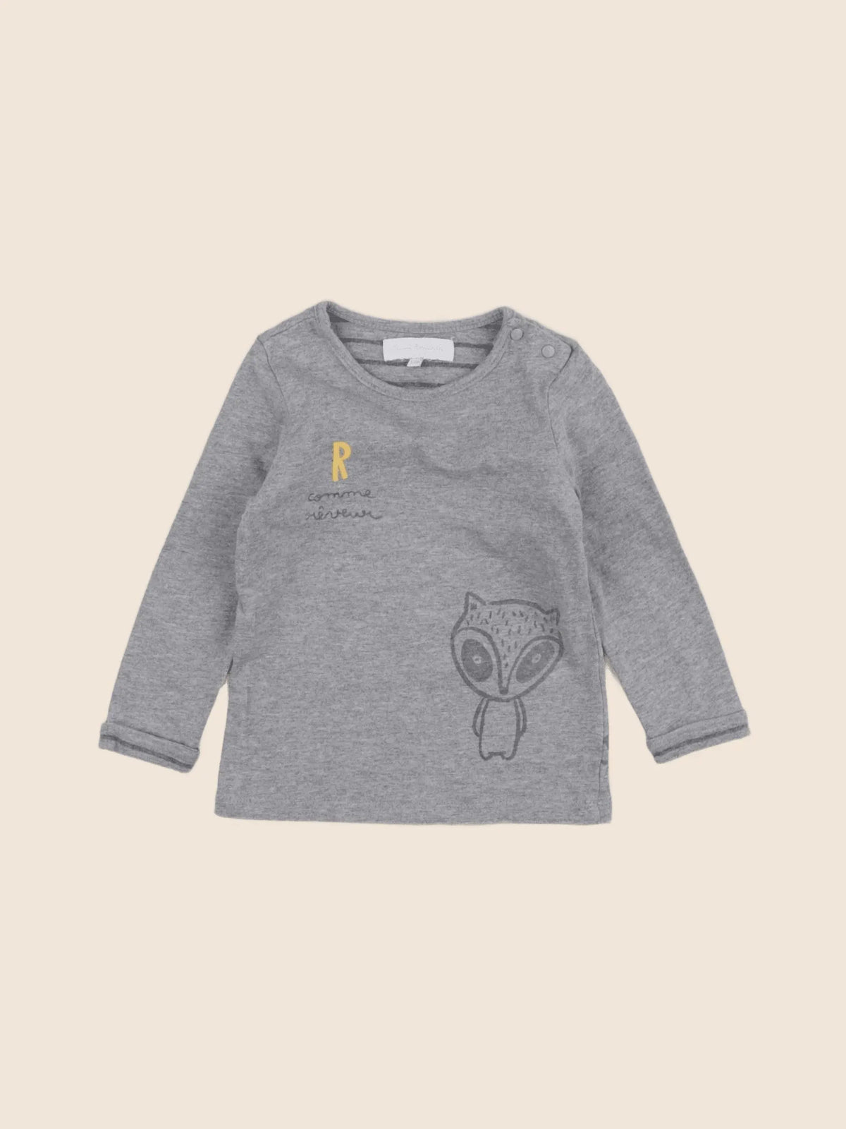 Cadet Rousselle - tee-shirt gris - 12 mois