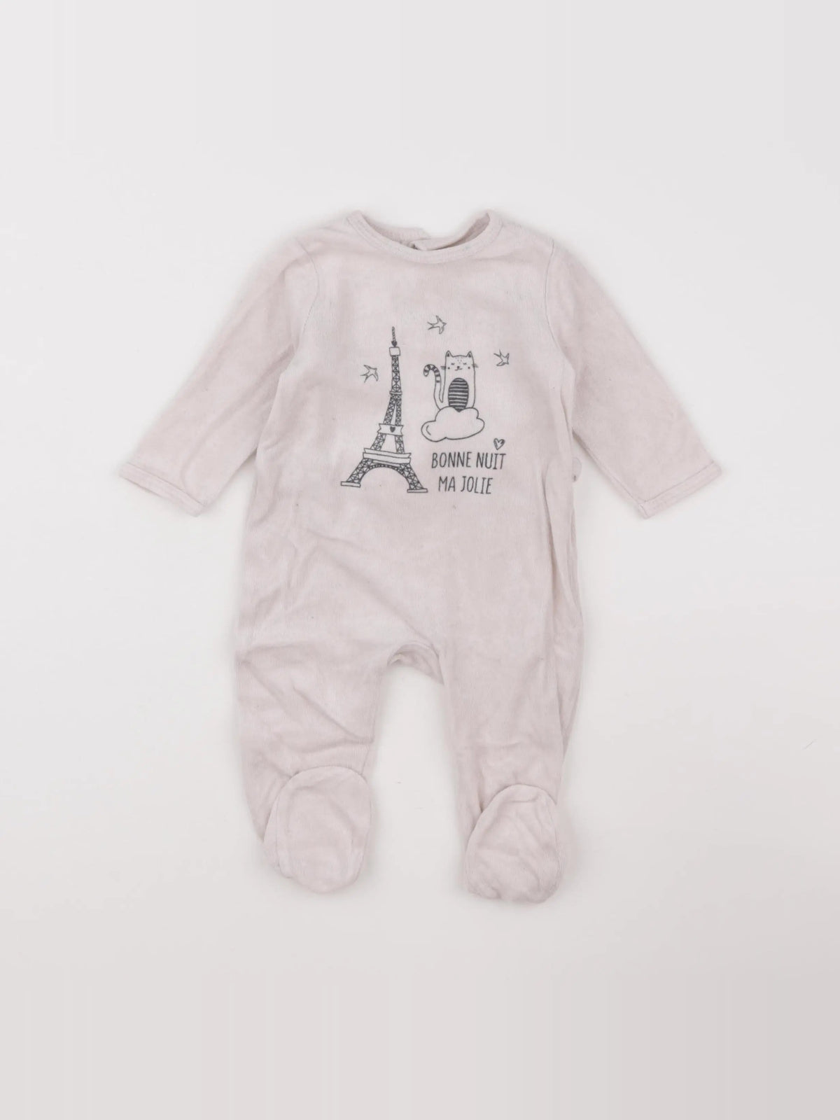 La Redoute - pyjama velours beige - 6 mois