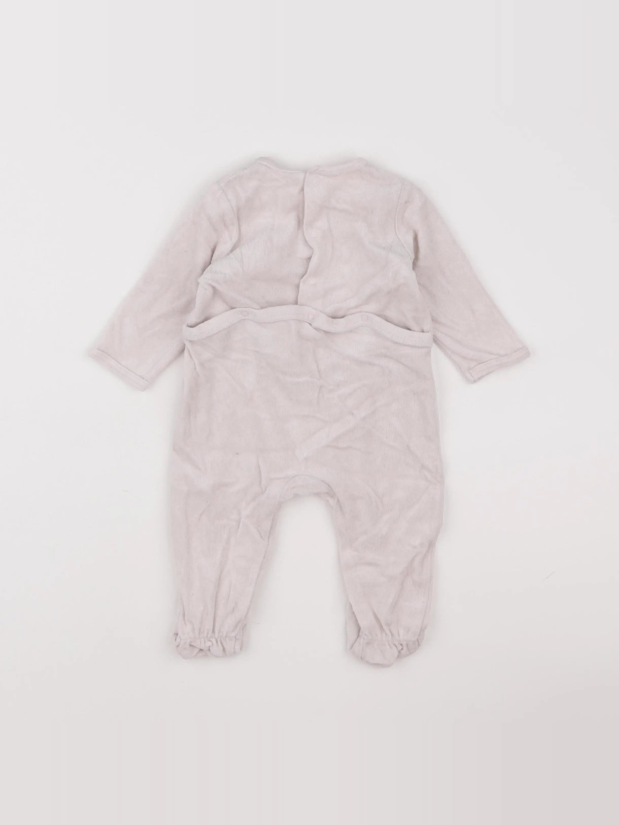 La Redoute - pyjama velours beige - 6 mois