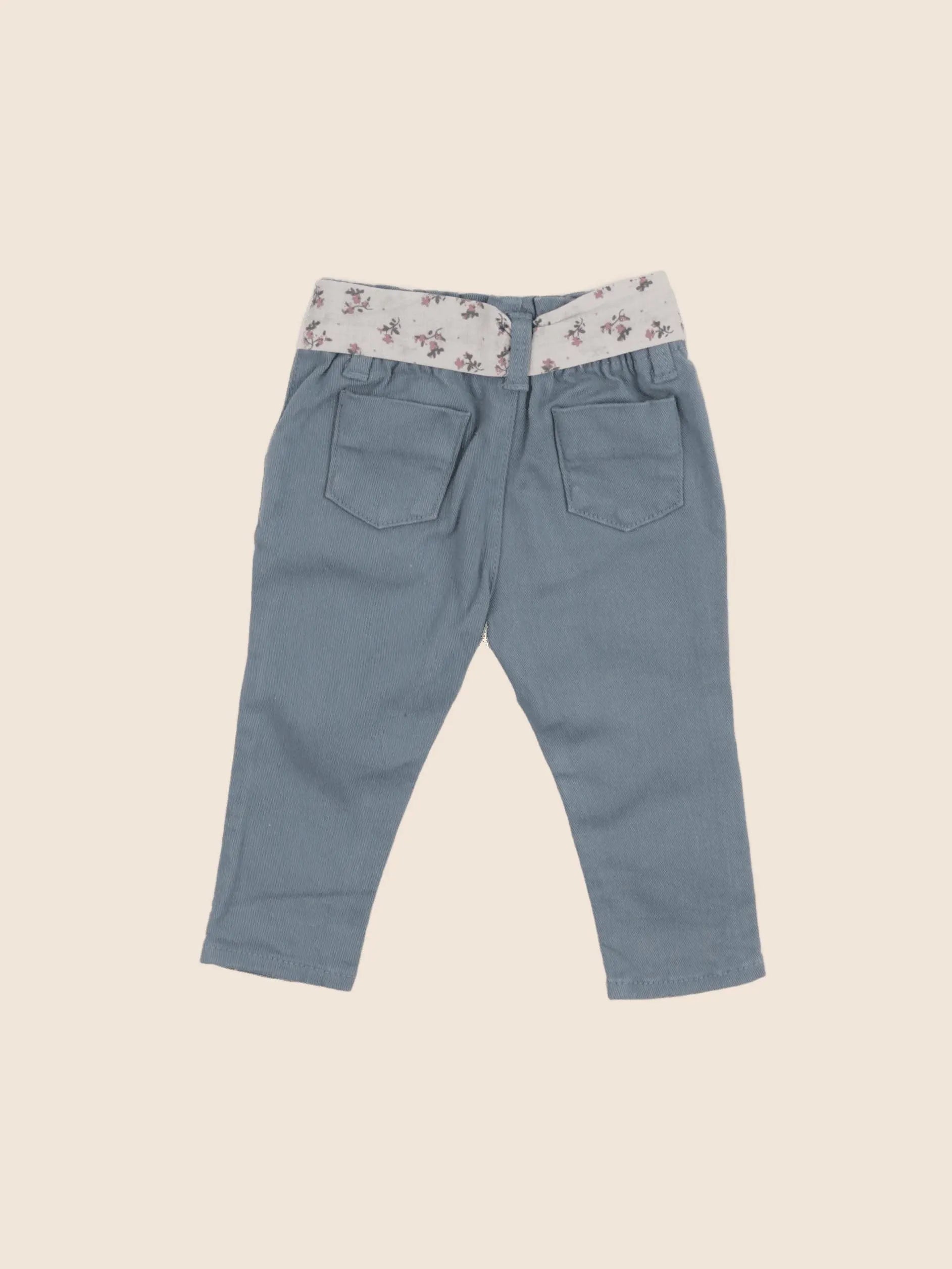 Vertbaudet - pantalon vert - 6 mois