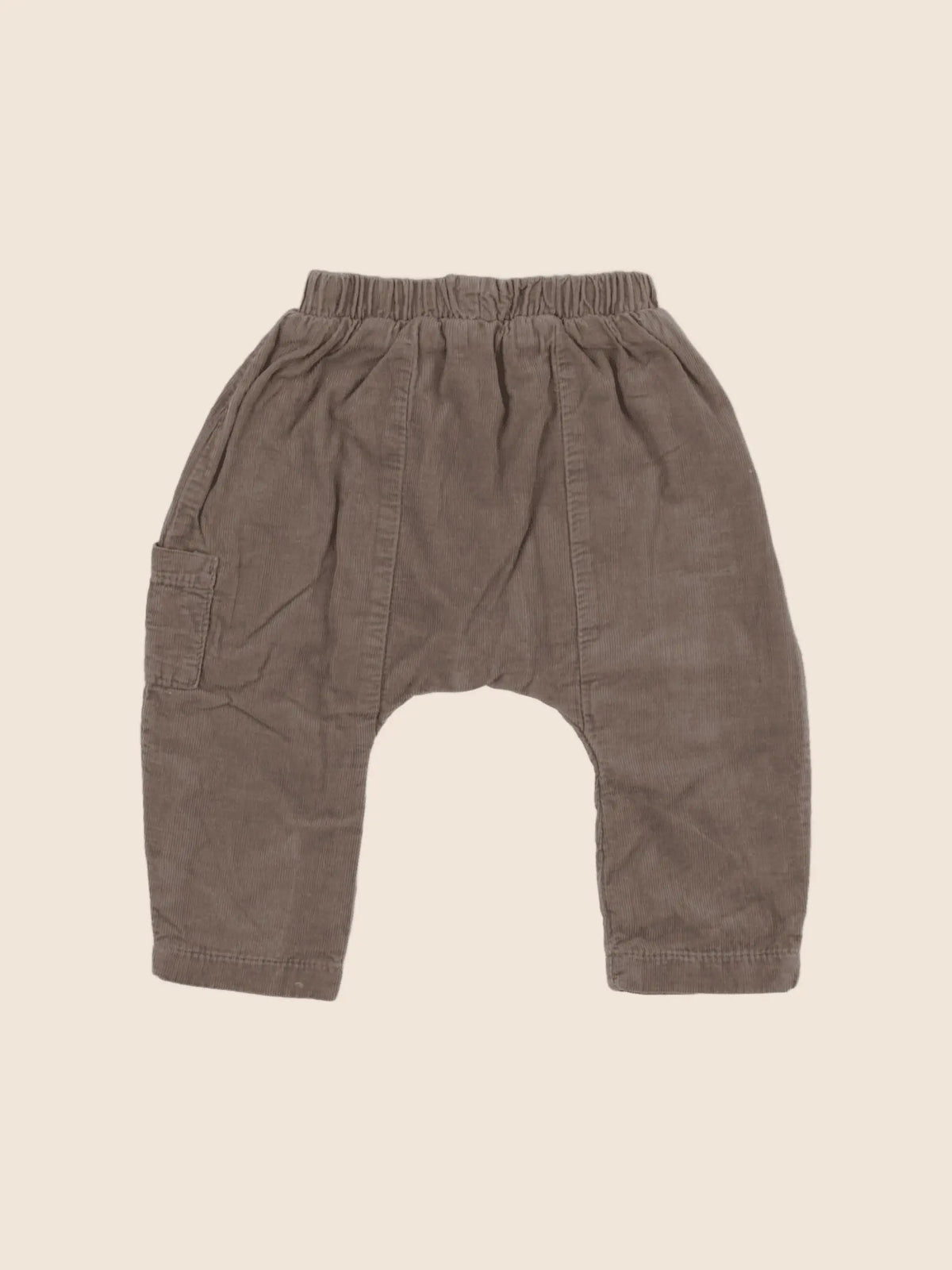 Vertbaudet - sarouel marron - 6 mois