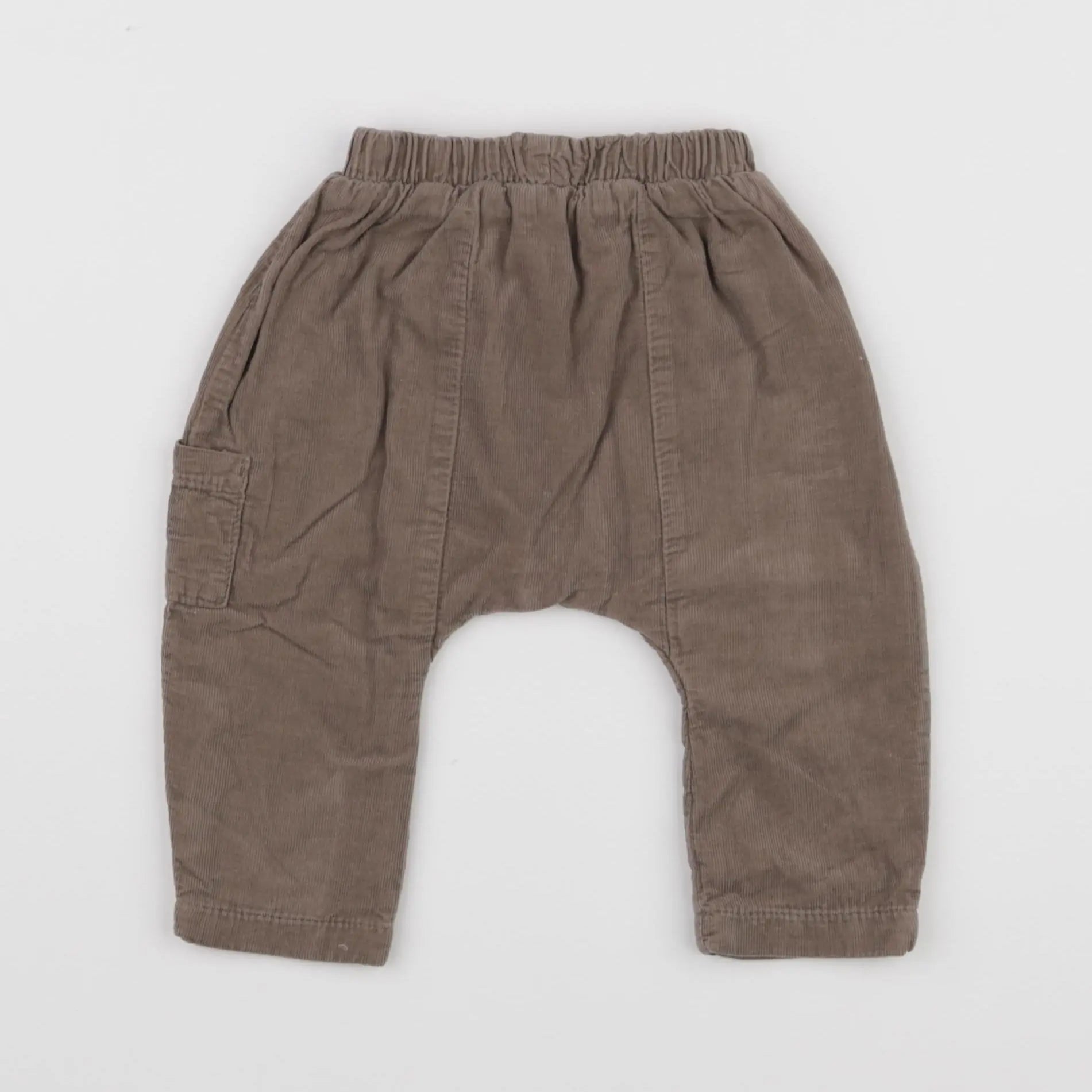 Vertbaudet - sarouel marron - 6 mois