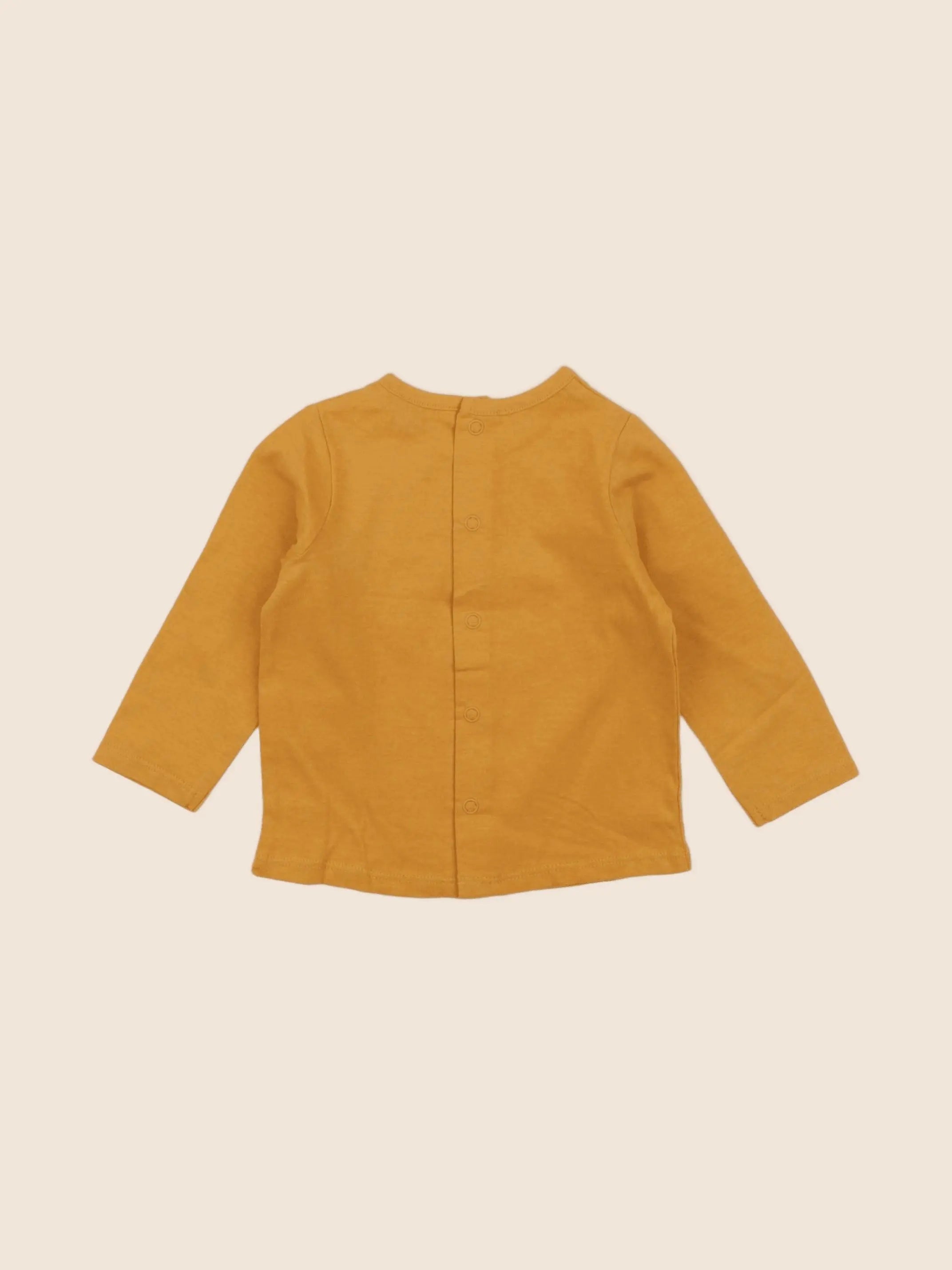 Vertbaudet - tee-shirt orange - 6 mois