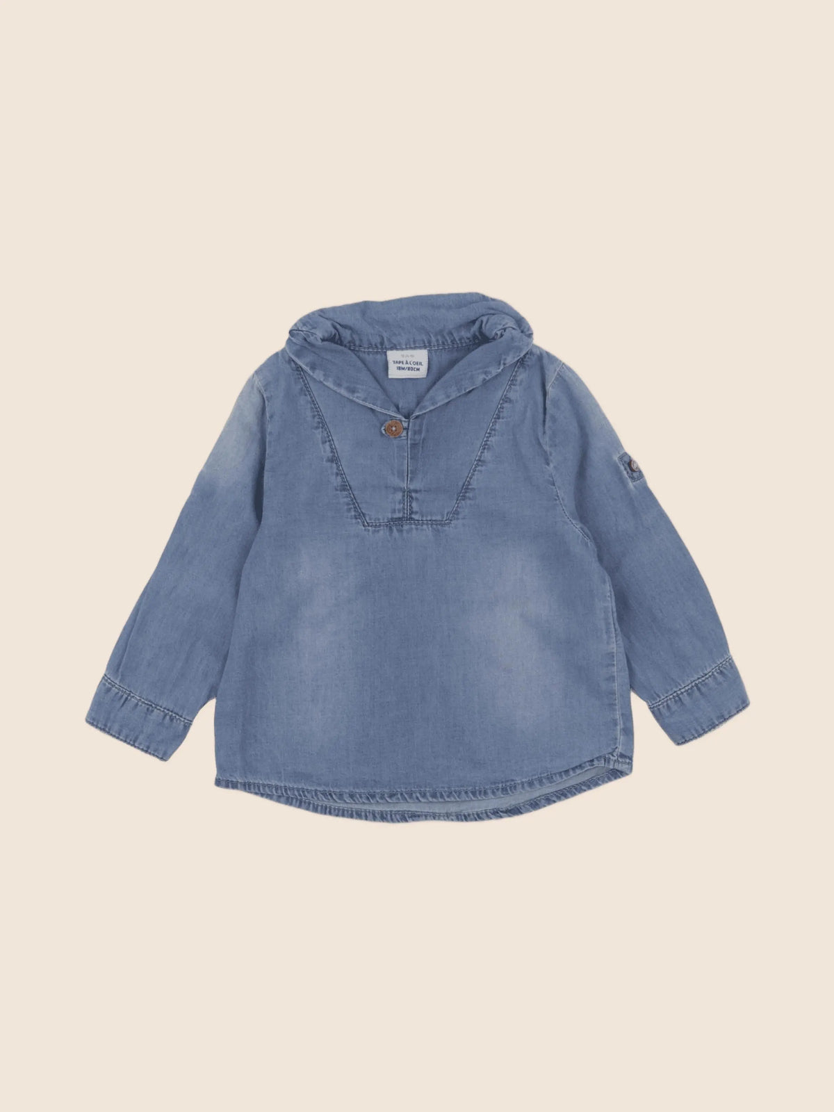 Tape à l'oeil - chemise bleu - 18 mois