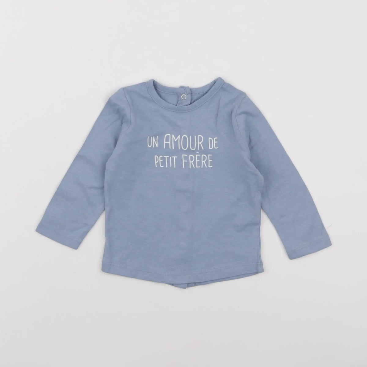 Vertbaudet - tee-shirt bleu - 6 mois