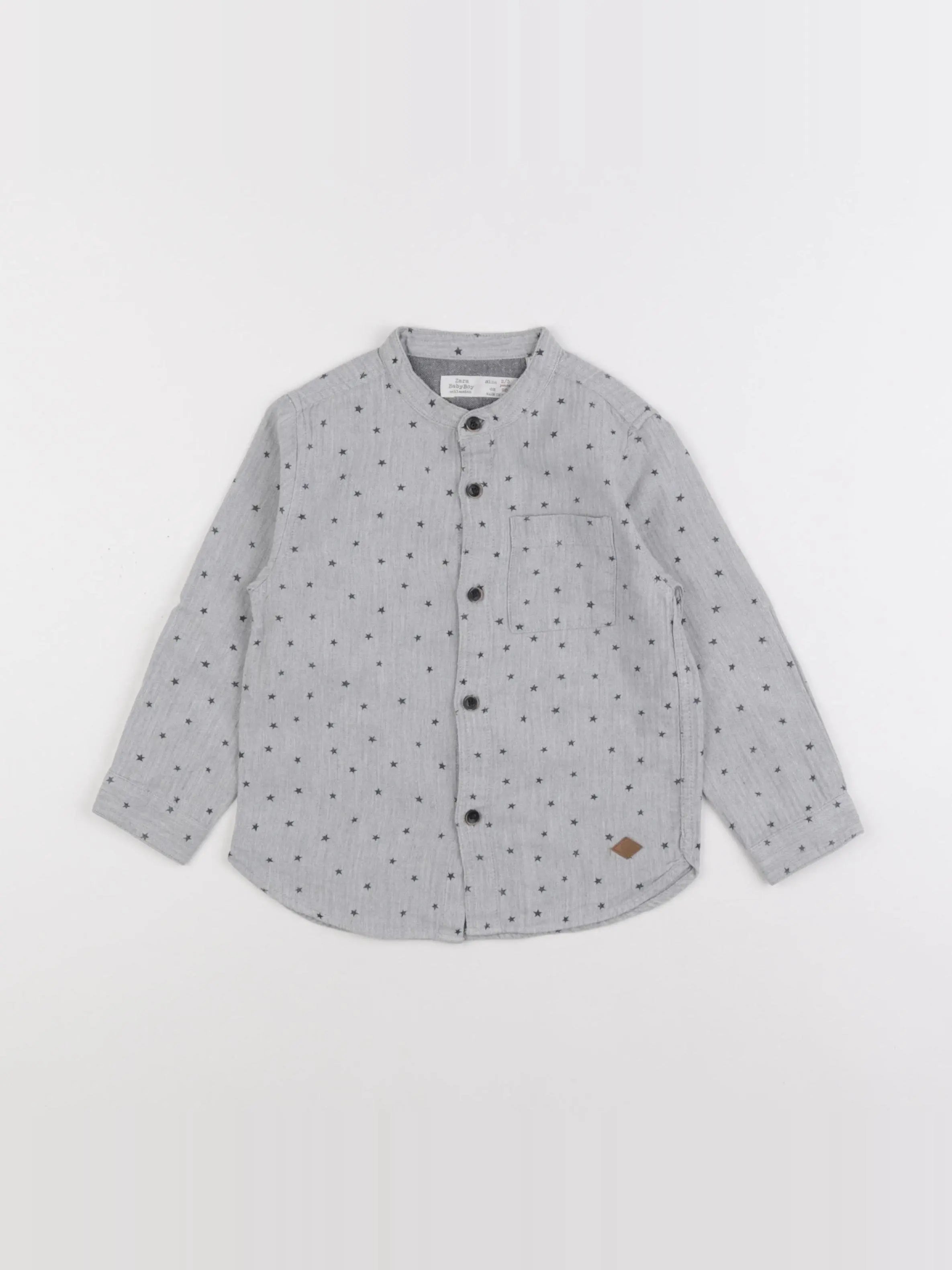 Zara - chemise gris - 2/3 ans