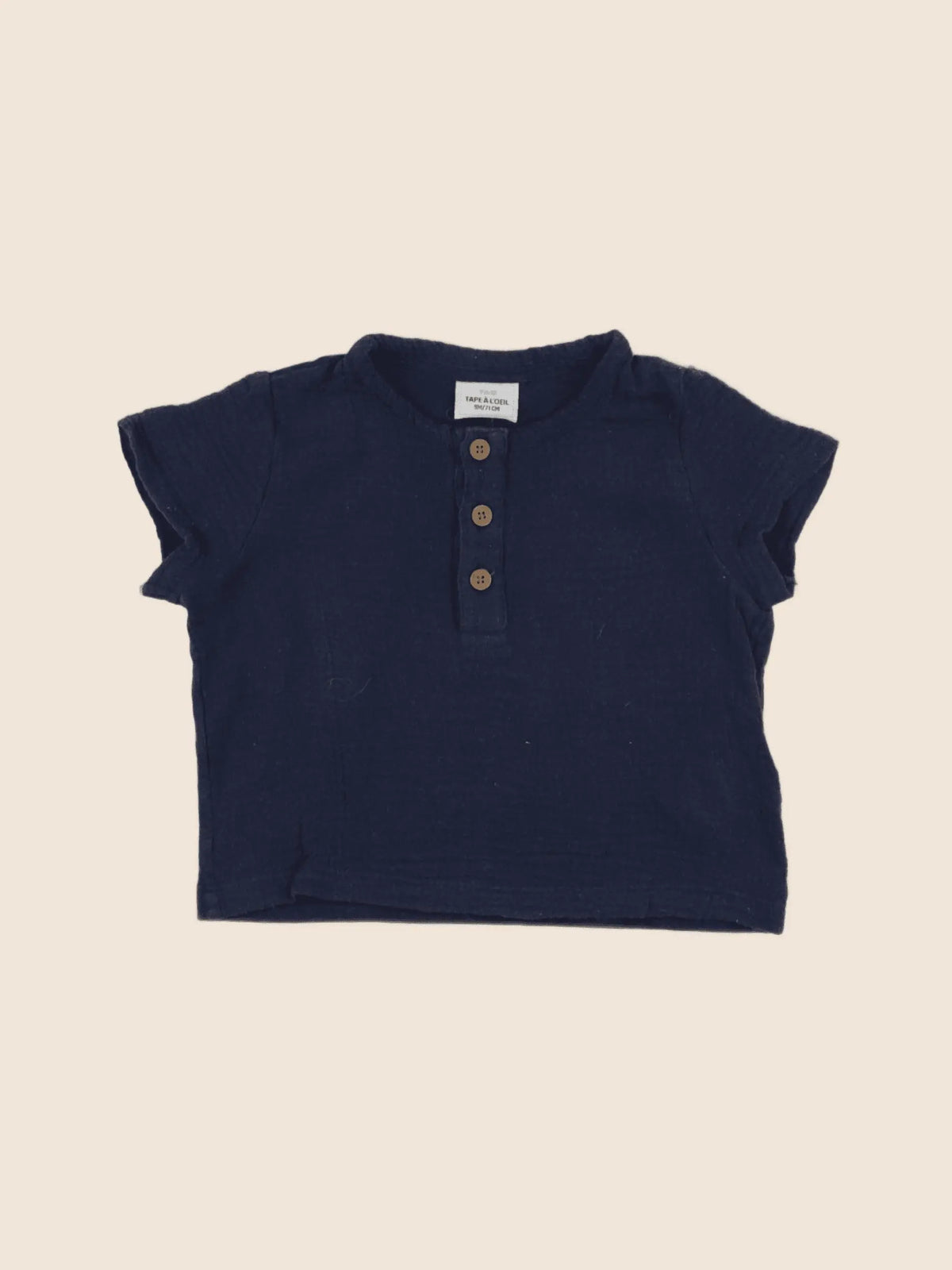 Tape à l'oeil - chemise bleu - 9 mois