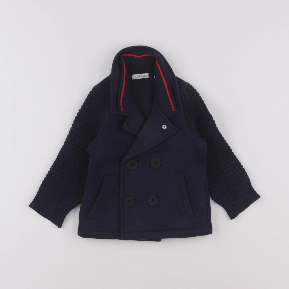 IKKS - veste doublé bleu - 12 mois