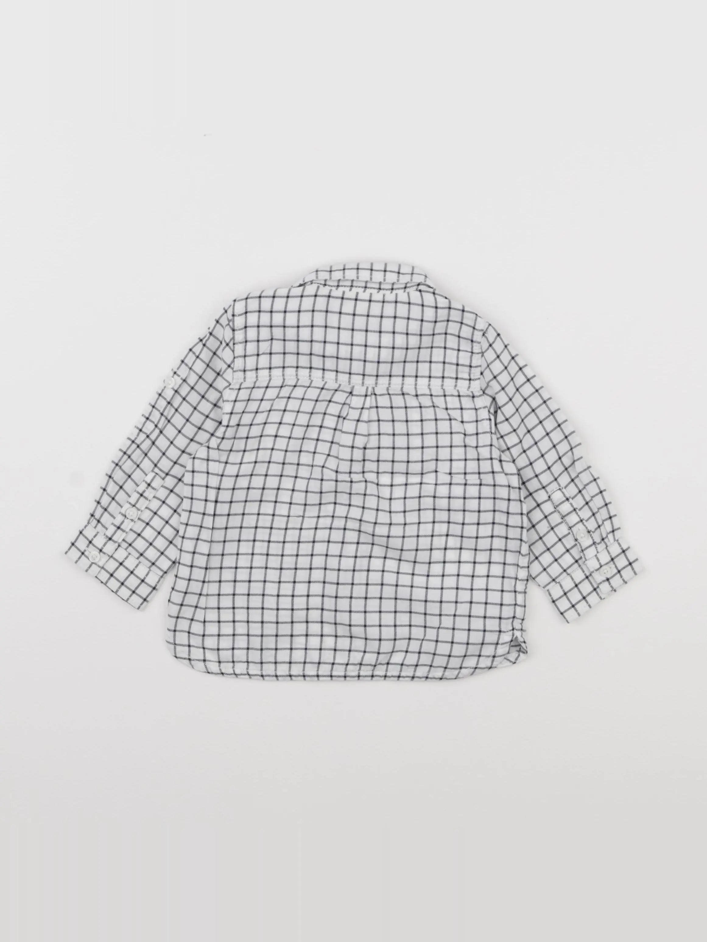 Tape à l'oeil - chemise blanc, noir - 12 mois