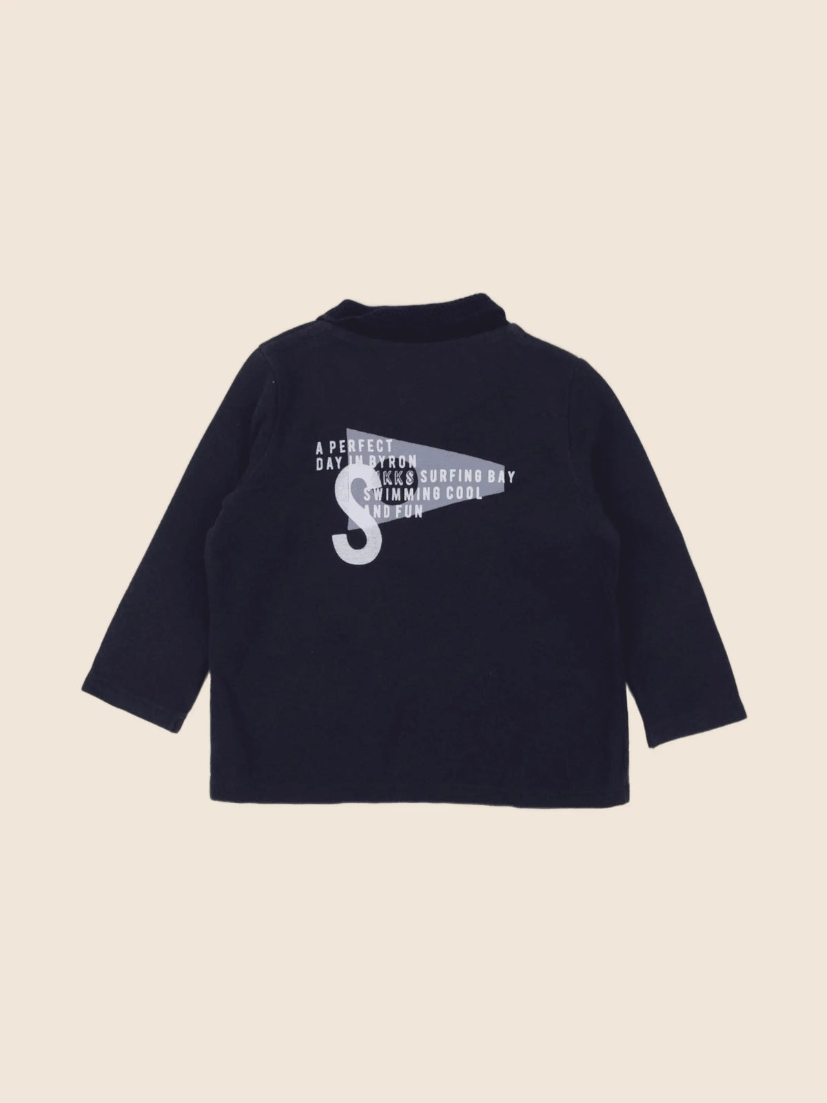 IKKS - polo imprimé au dos bleu - 12 mois