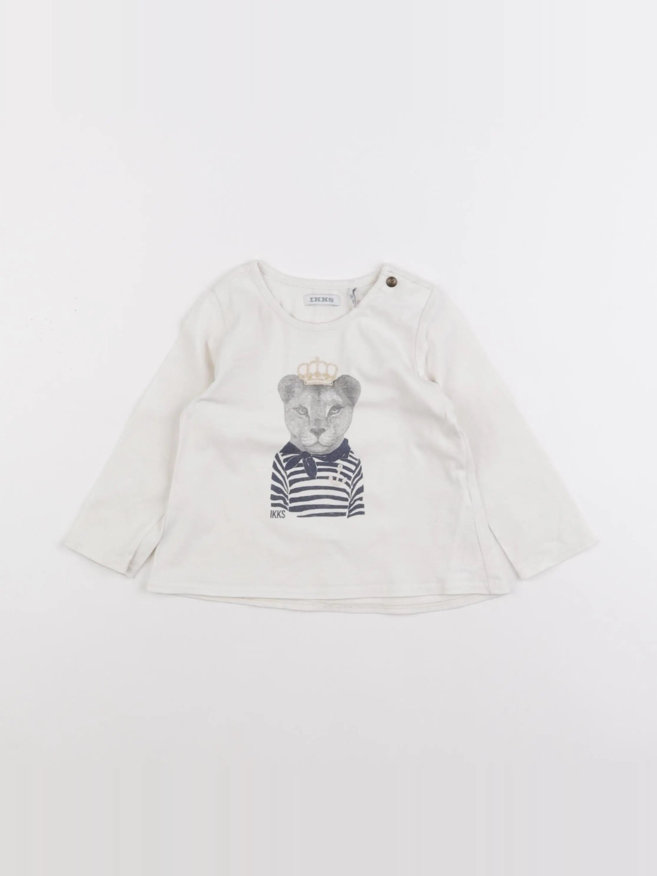 IKKS - tee-shirt beige - 18 mois