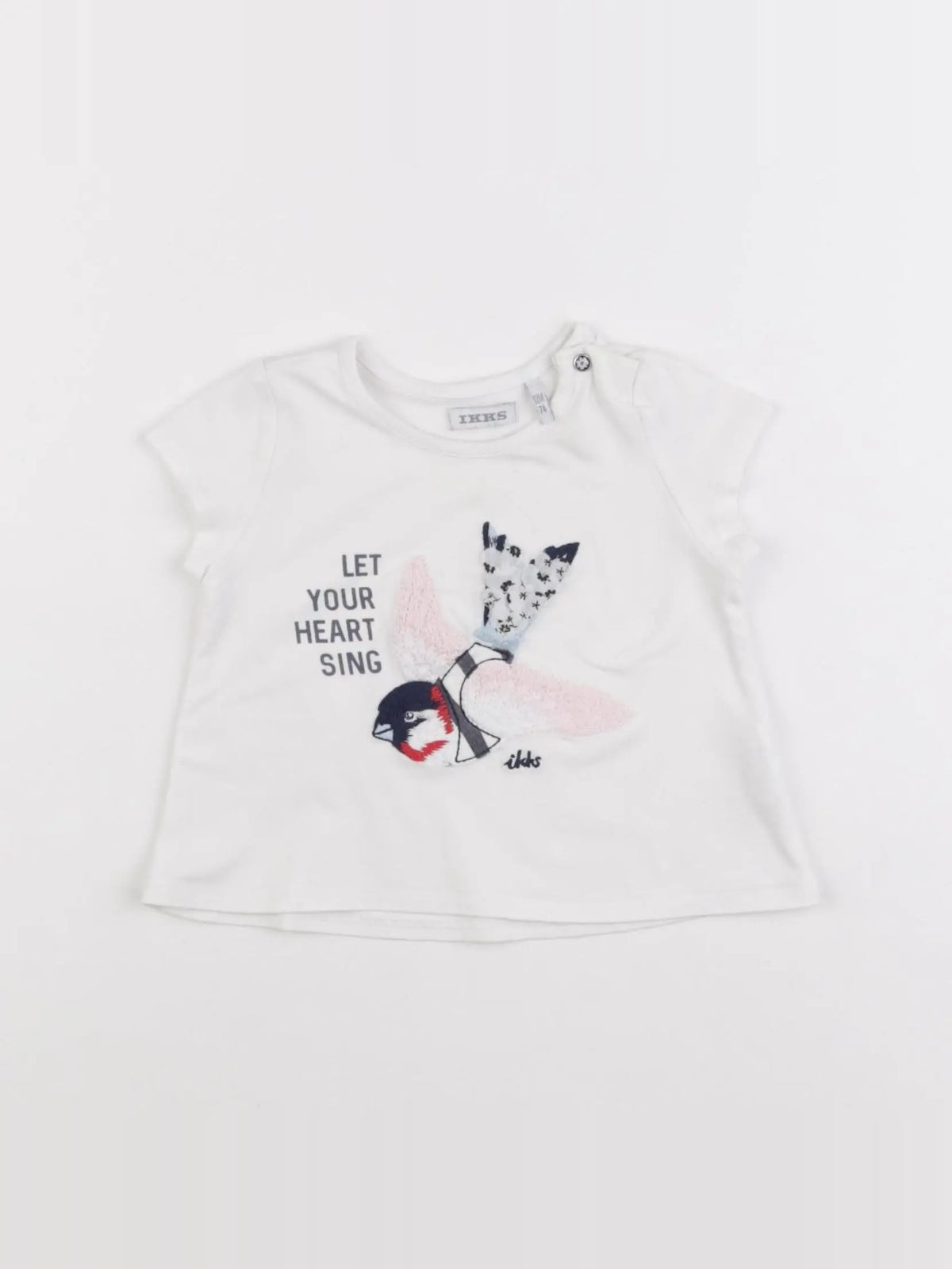 IKKS - tee-shirt beige - 12 mois