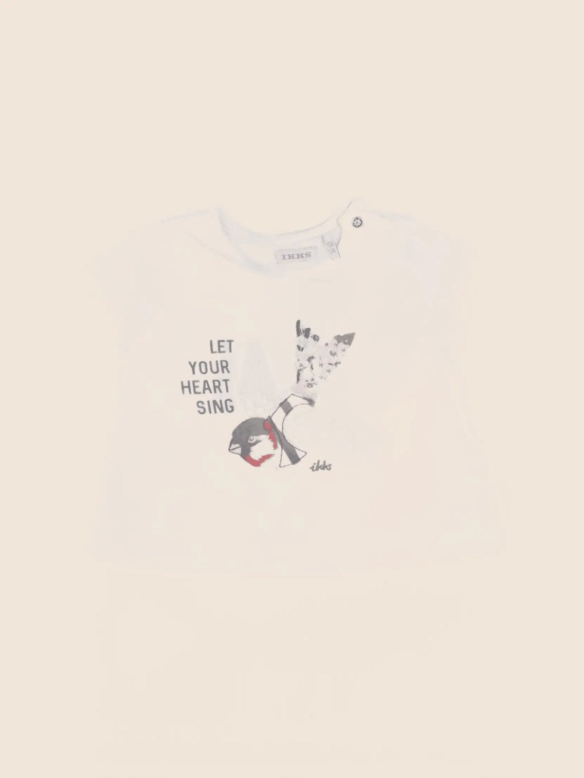 IKKS - tee-shirt beige - 12 mois