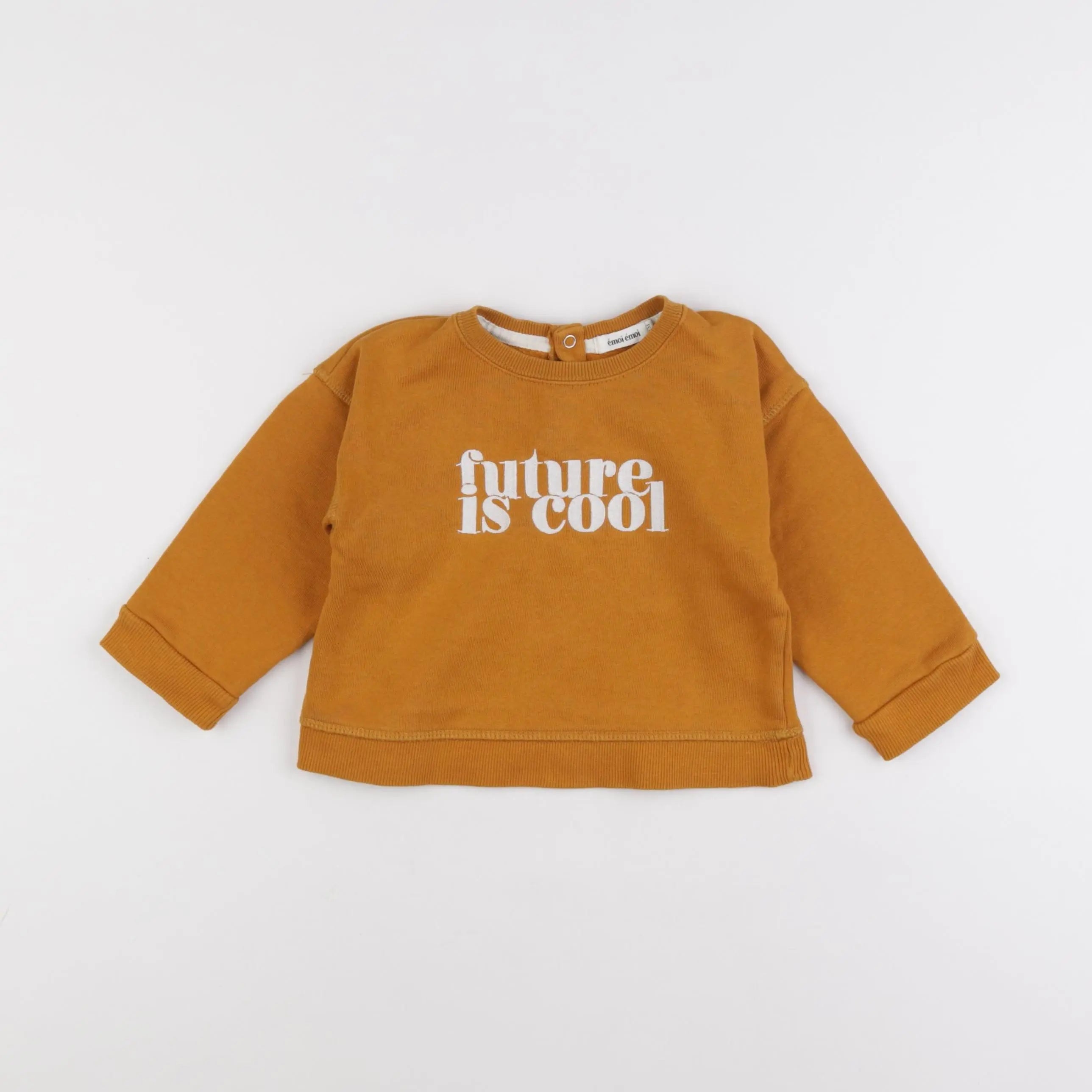 Emoi emoi - sweat marron - 12 mois