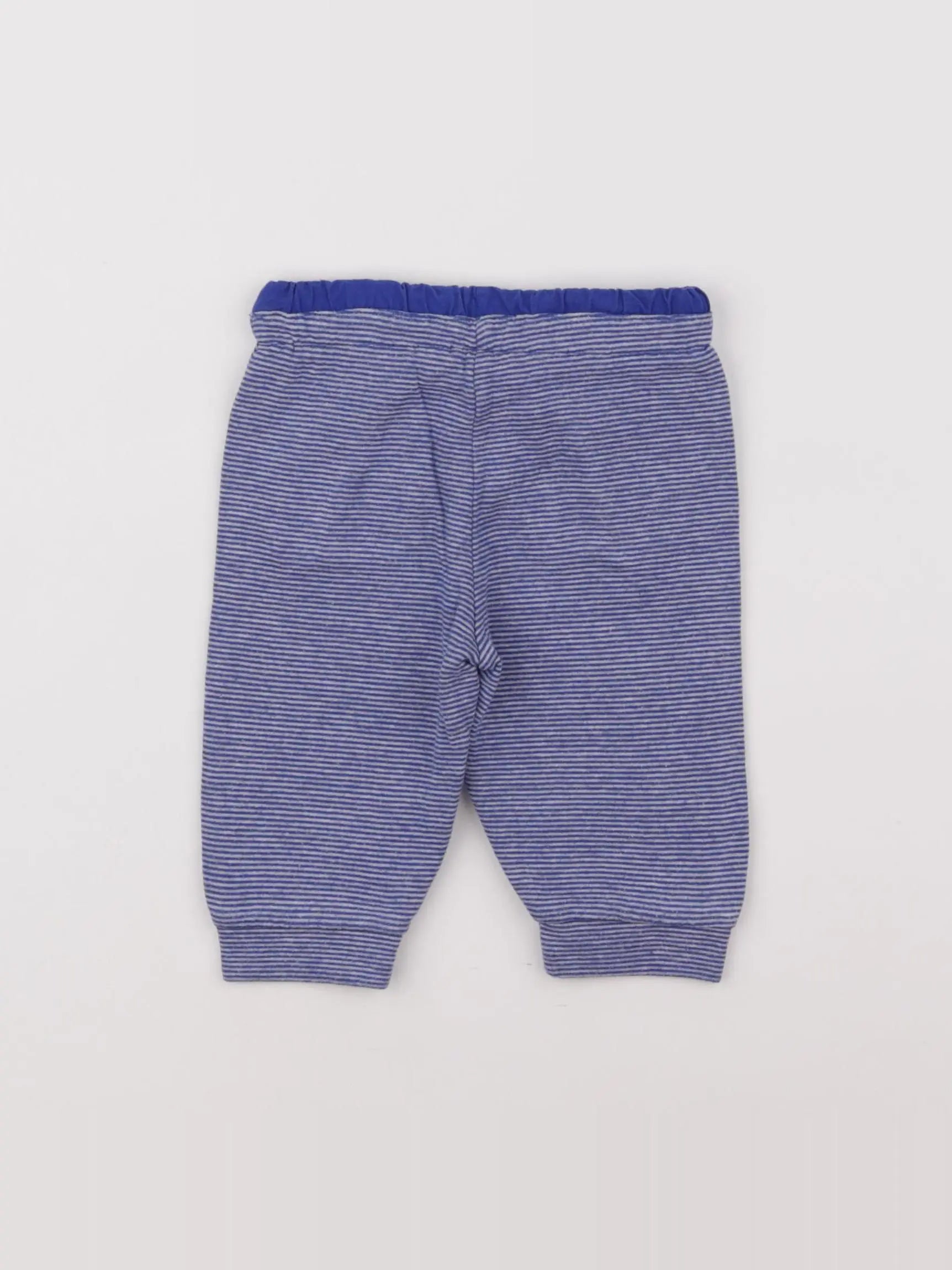 Boutchou - jogging blanc, bleu - 6 mois
