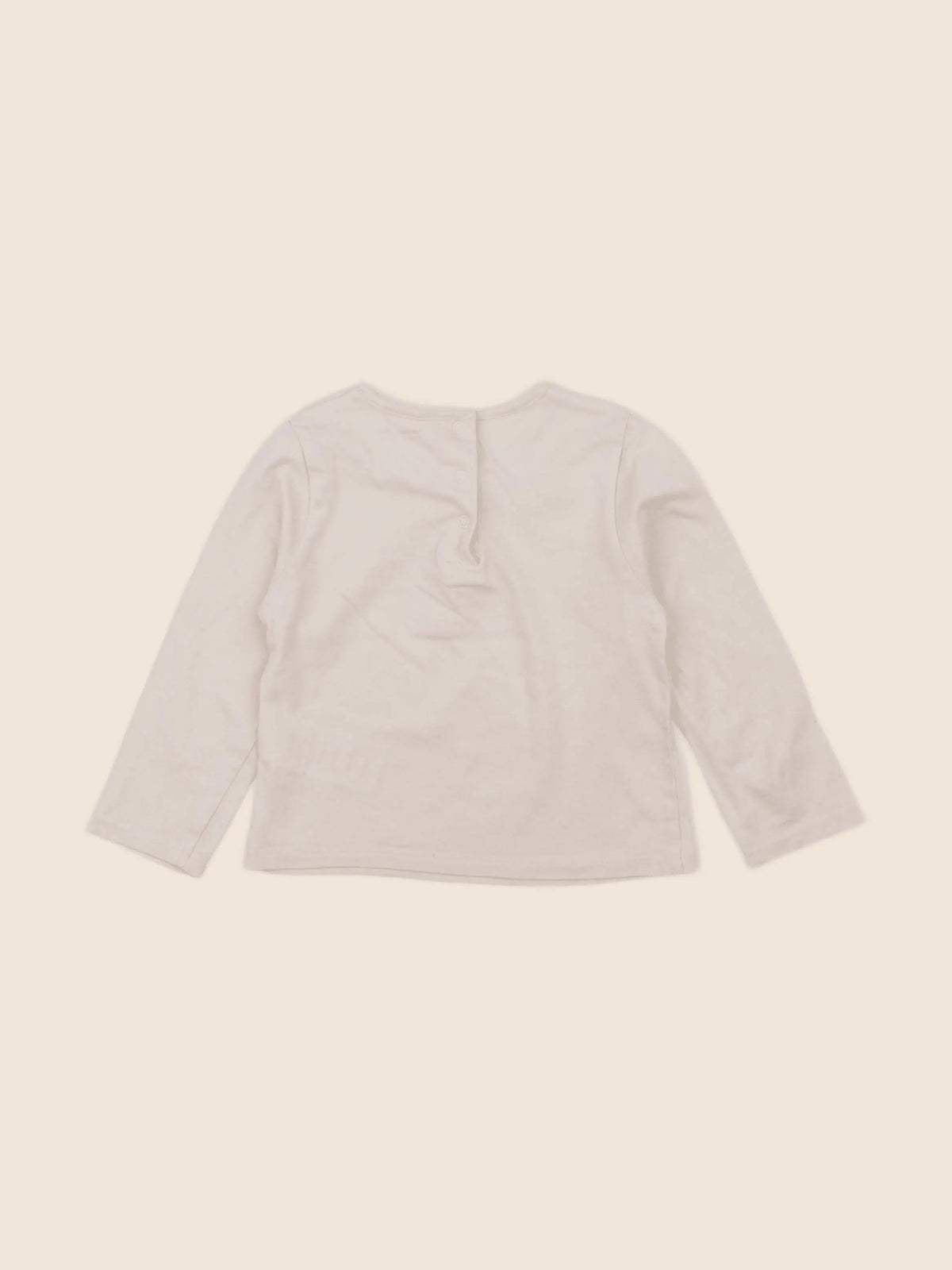 Vertbaudet - tee-shirt beige - 12 mois