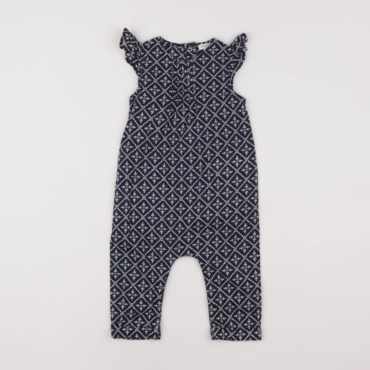 Vertbaudet - combinaison bleu - 12 mois