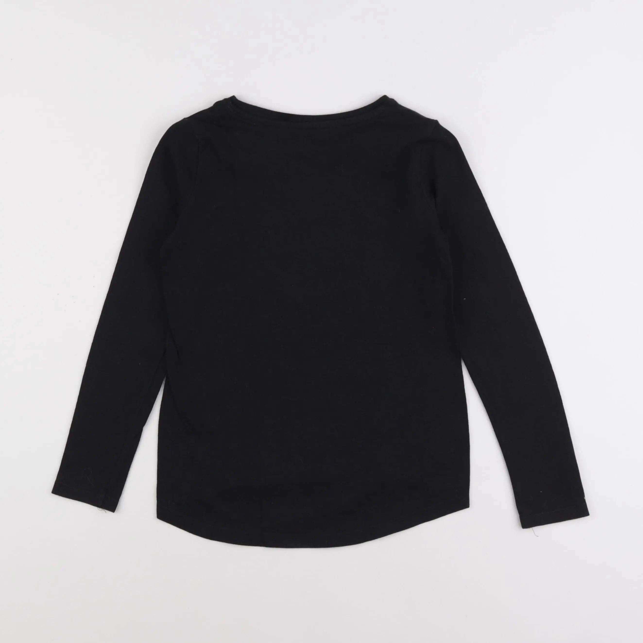 Vertbaudet - tee-shirt noir, or - 8 ans