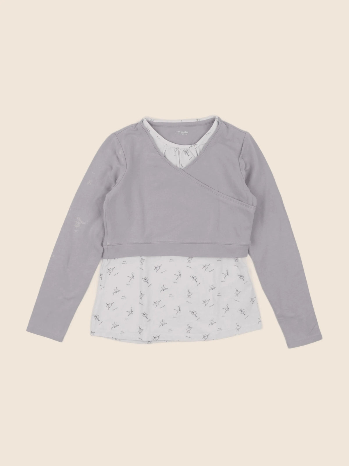 Vertbaudet - tee-shirt gris - 8 ans