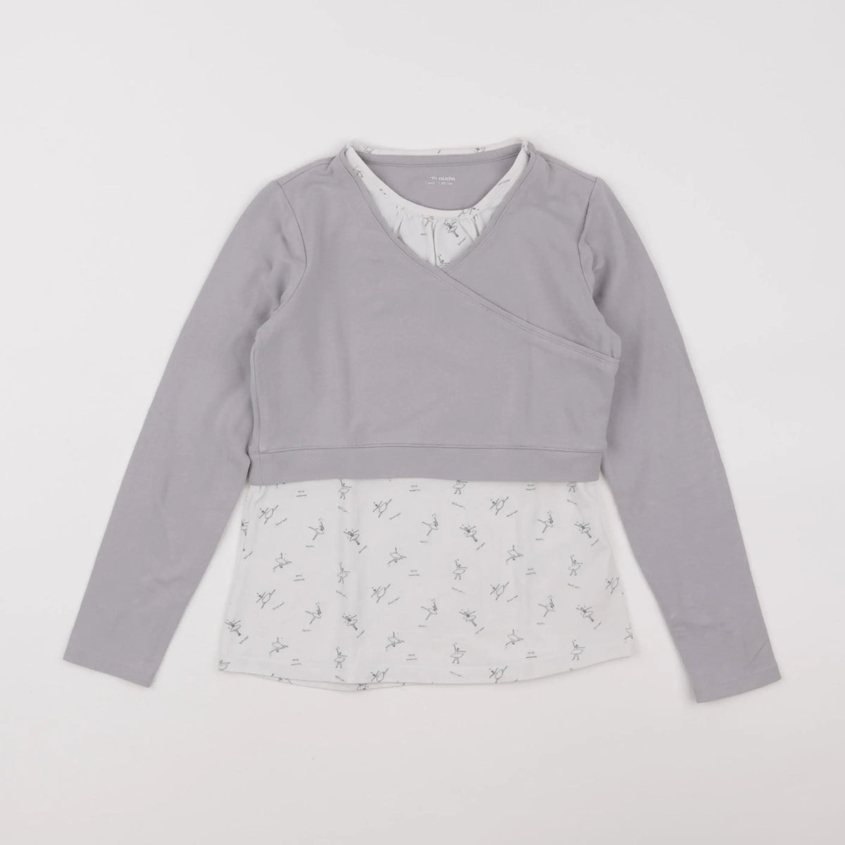 Vertbaudet - tee-shirt gris - 8 ans