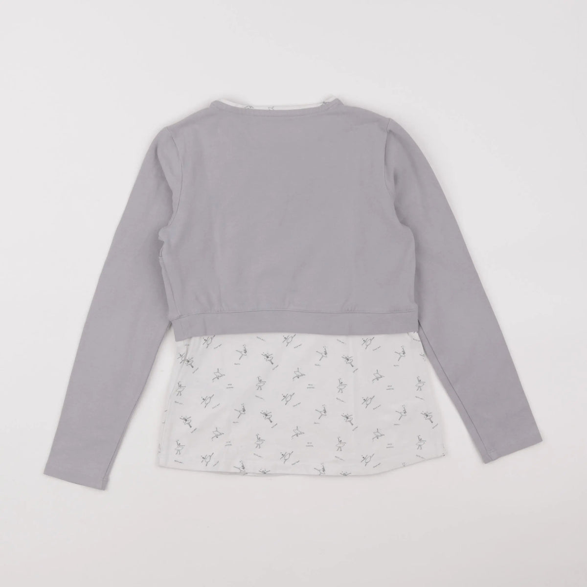 Vertbaudet - tee-shirt gris - 8 ans