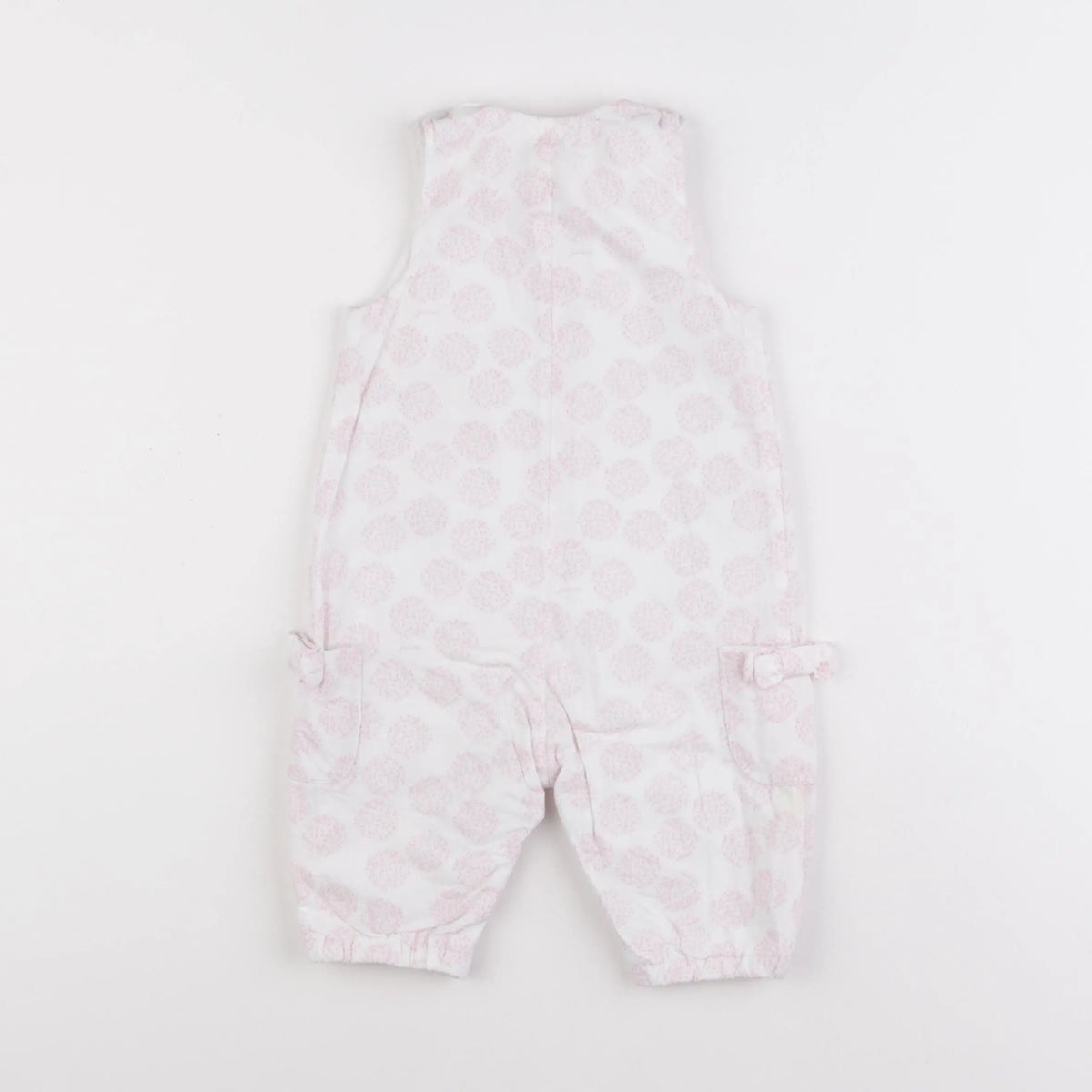 Jacadi - combinaison blanc, rose - 6 mois