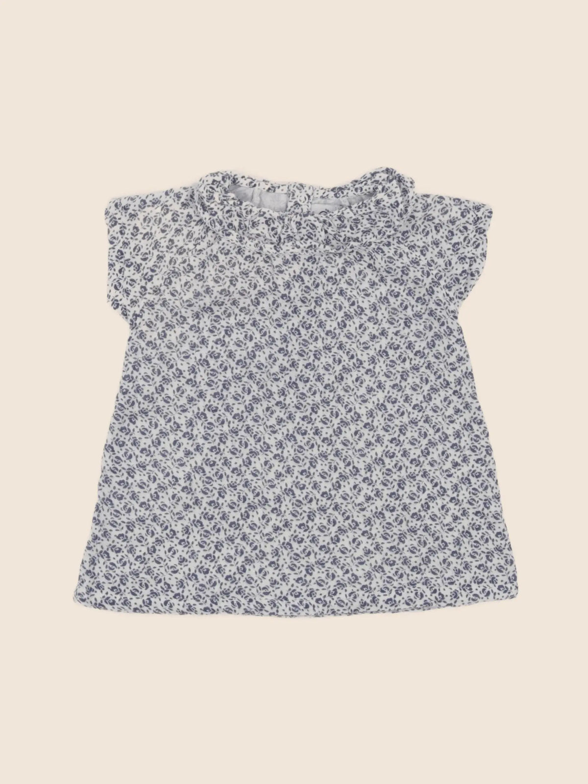Petit Bateau - robe bleu - 3 mois