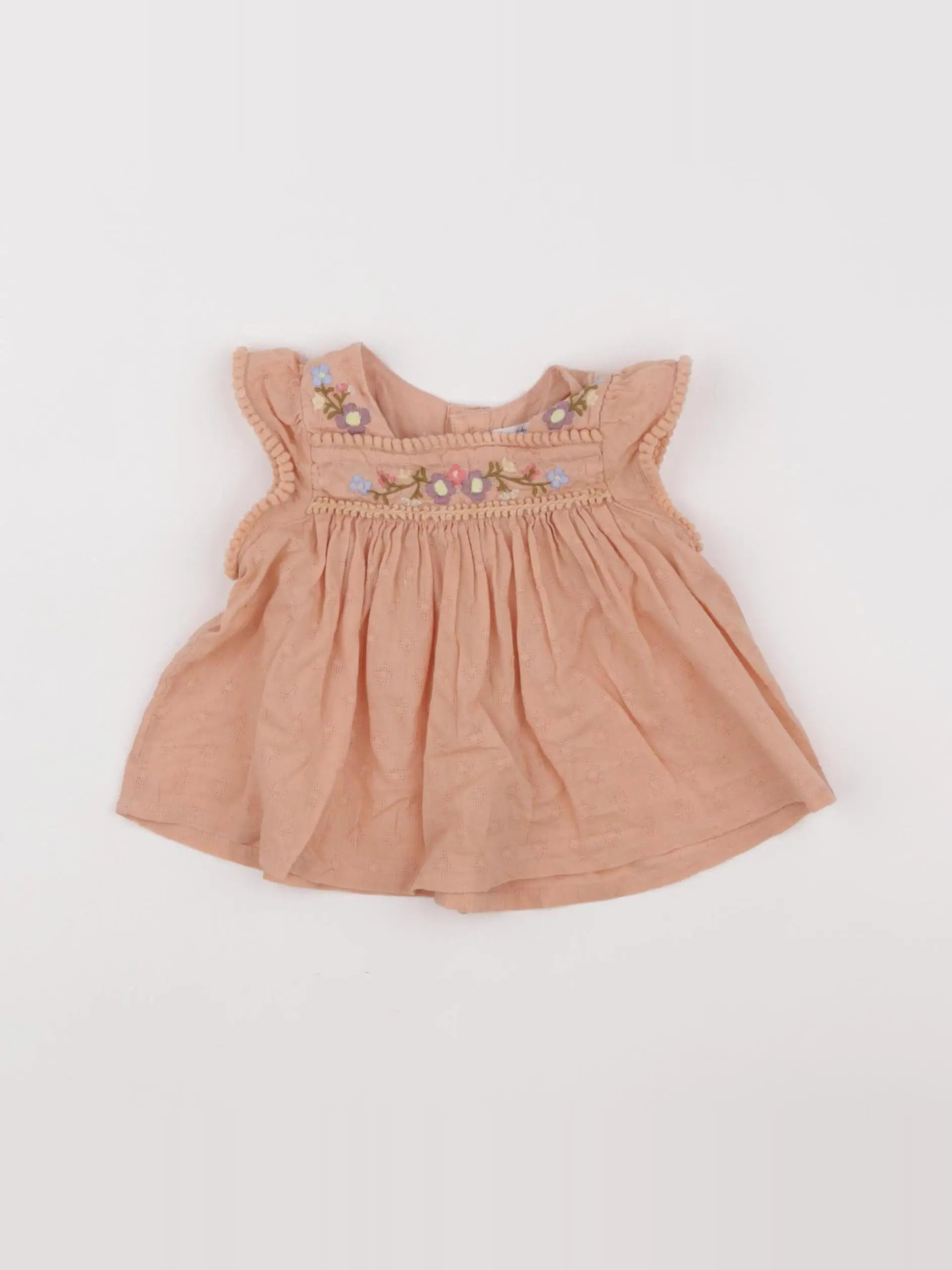 Boutchou - blouse orange - 3 mois