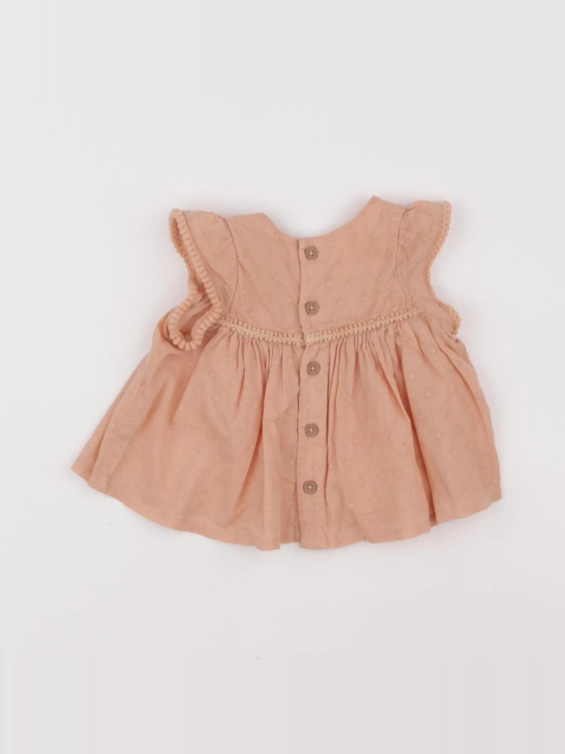 Boutchou - blouse orange - 3 mois