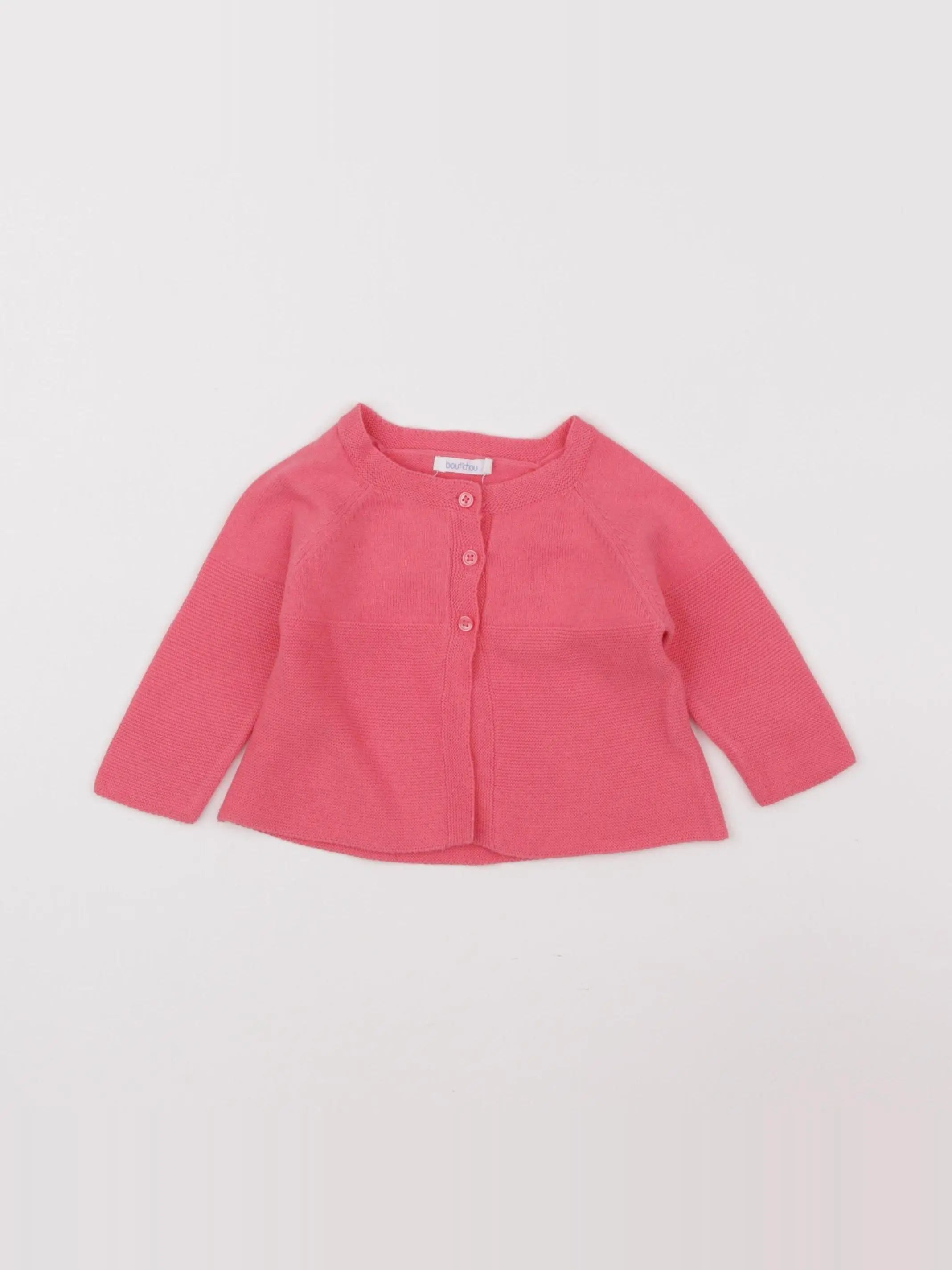 Boutchou - gilet rose - 3 mois