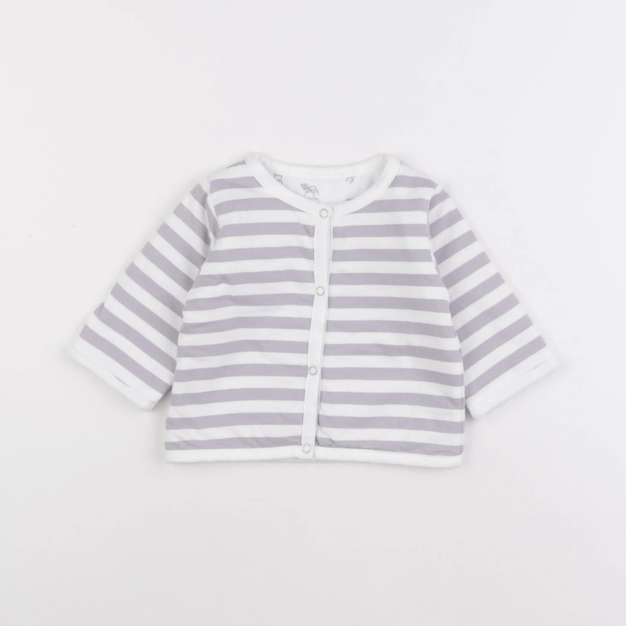 Jacadi - sweat réversible gris - 6 mois
