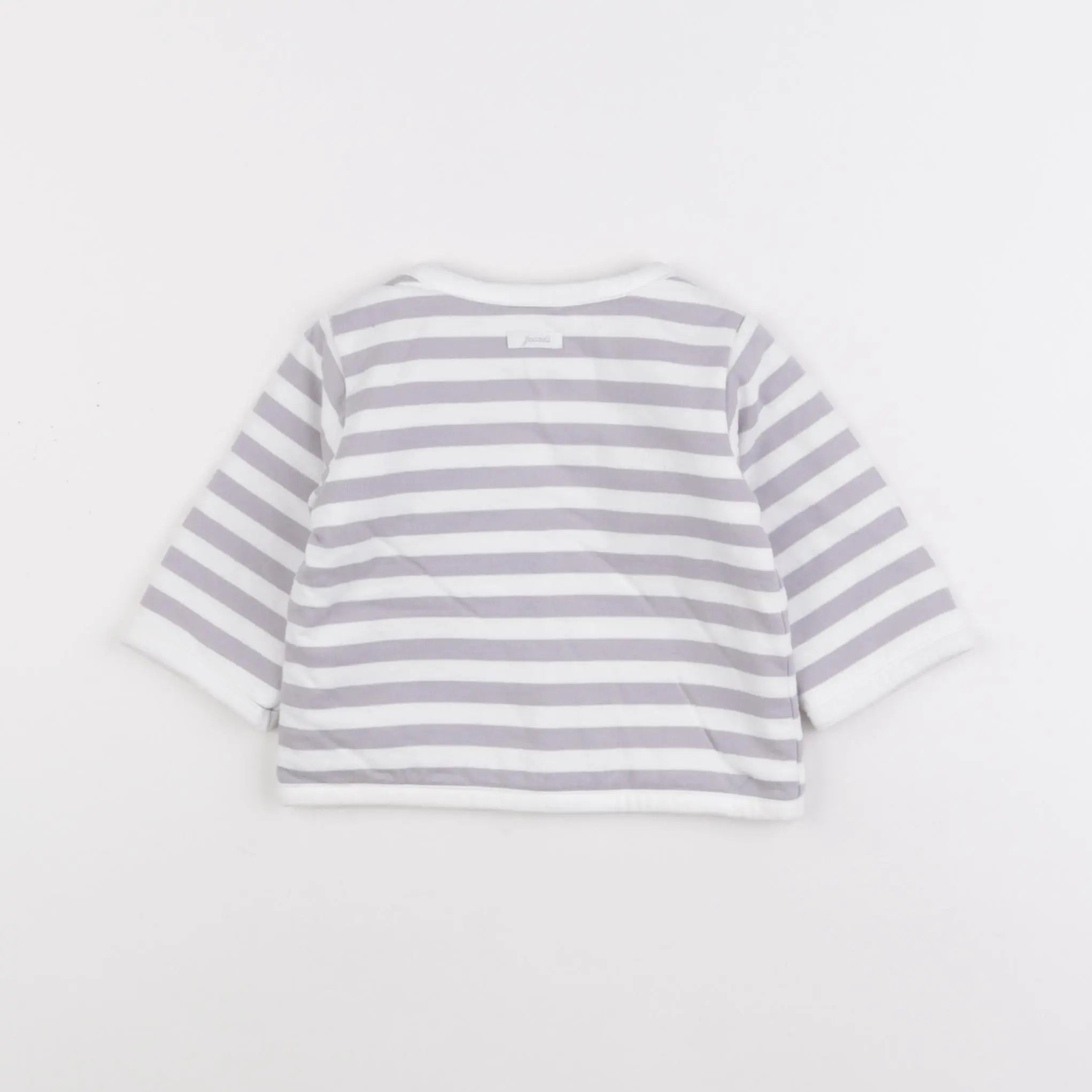 Jacadi - sweat réversible gris - 6 mois