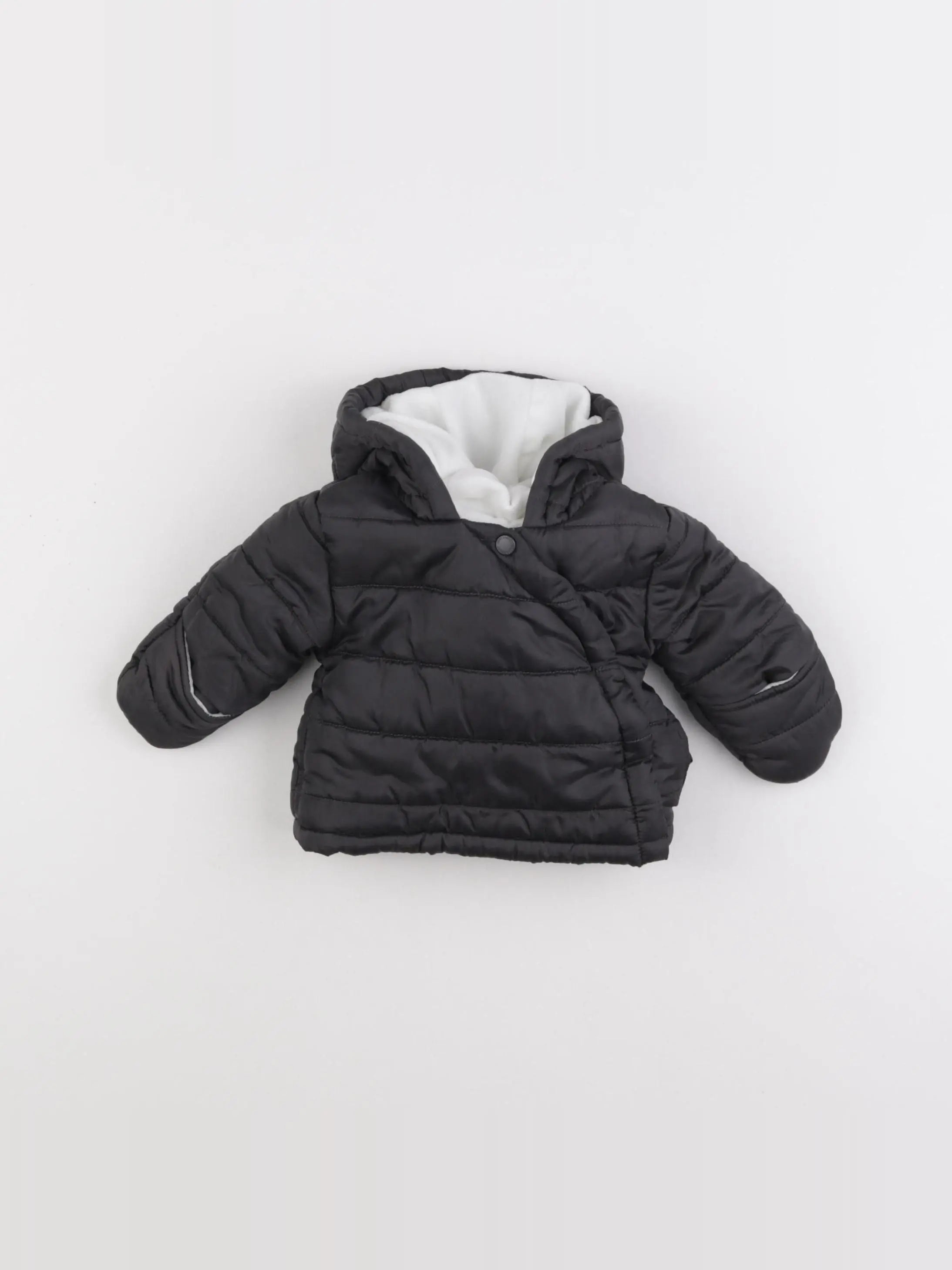 Vertbaudet - doudoune gris - 0 mois