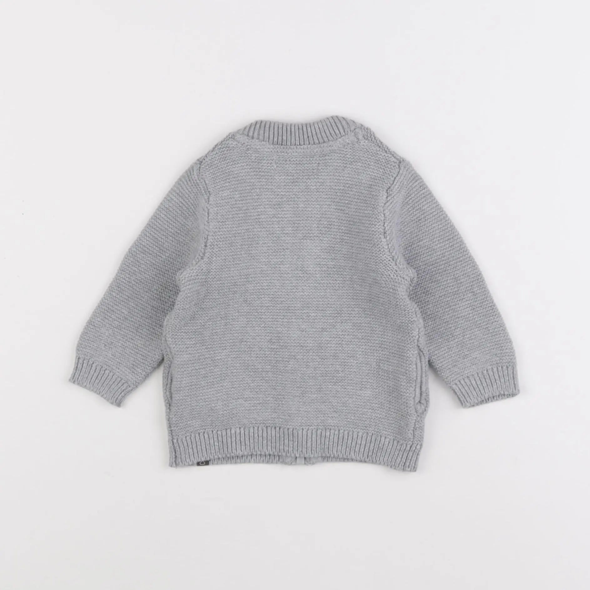 Vertbaudet - gilet gris - 6 mois