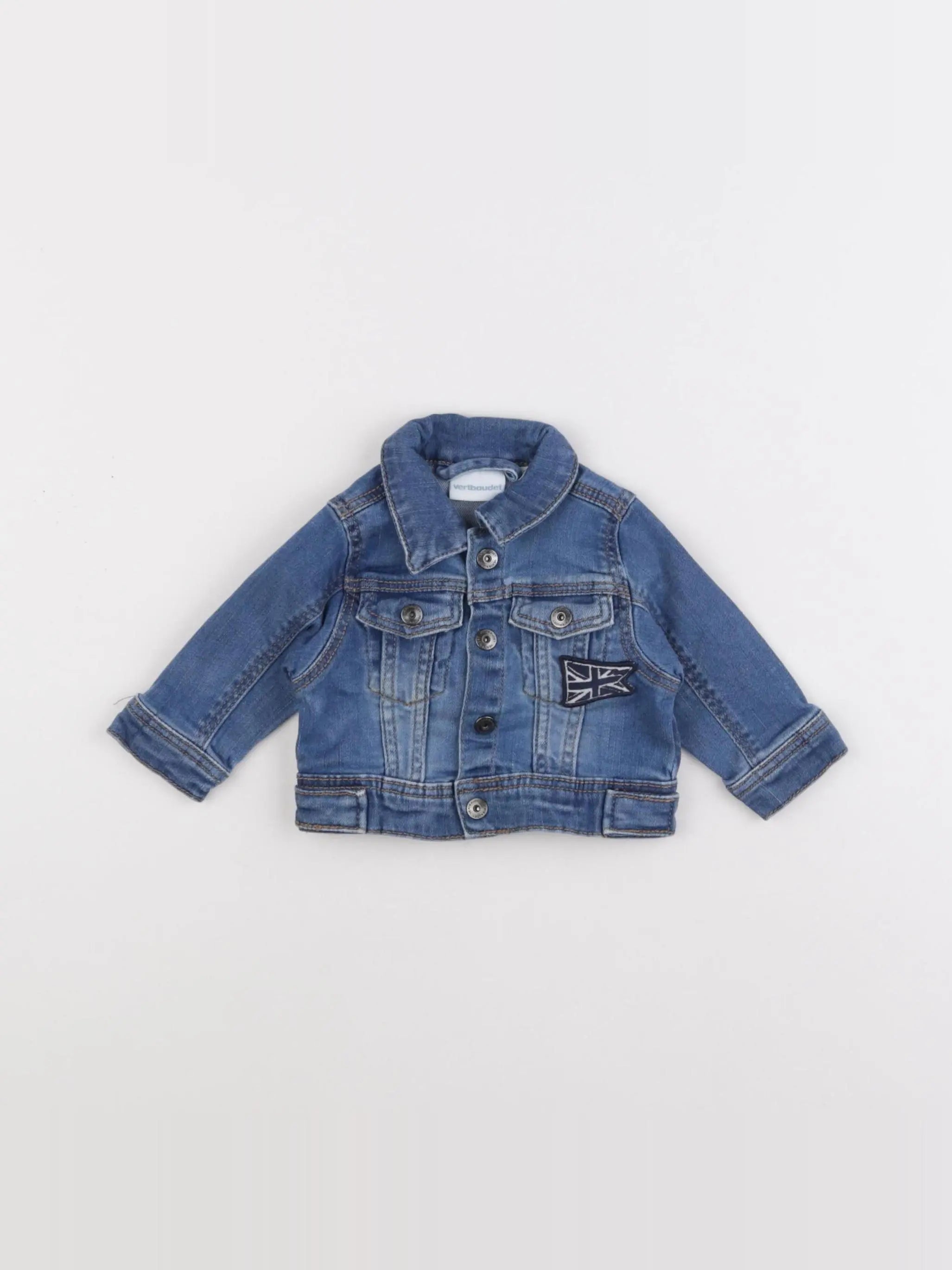 Vertbaudet - veste bleu - 1 mois