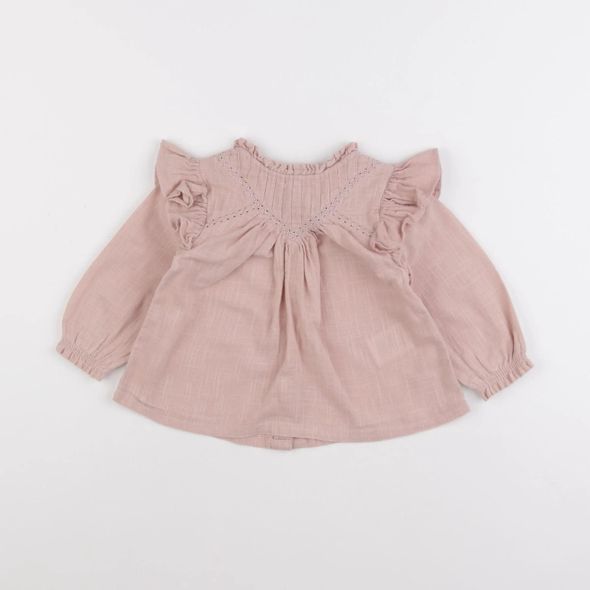 Vertbaudet - blouse rose - 12 mois