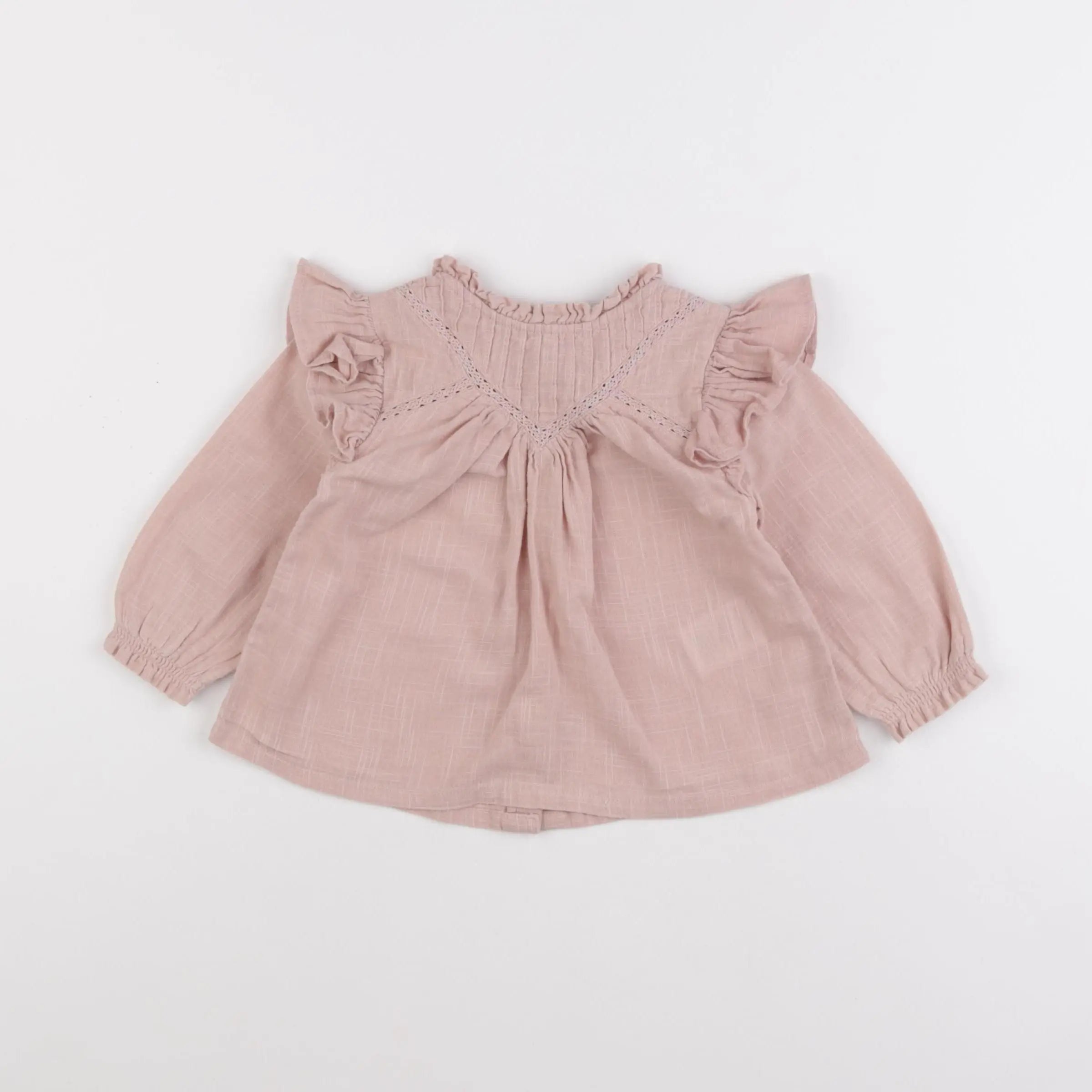 Vertbaudet - blouse rose - 12 mois