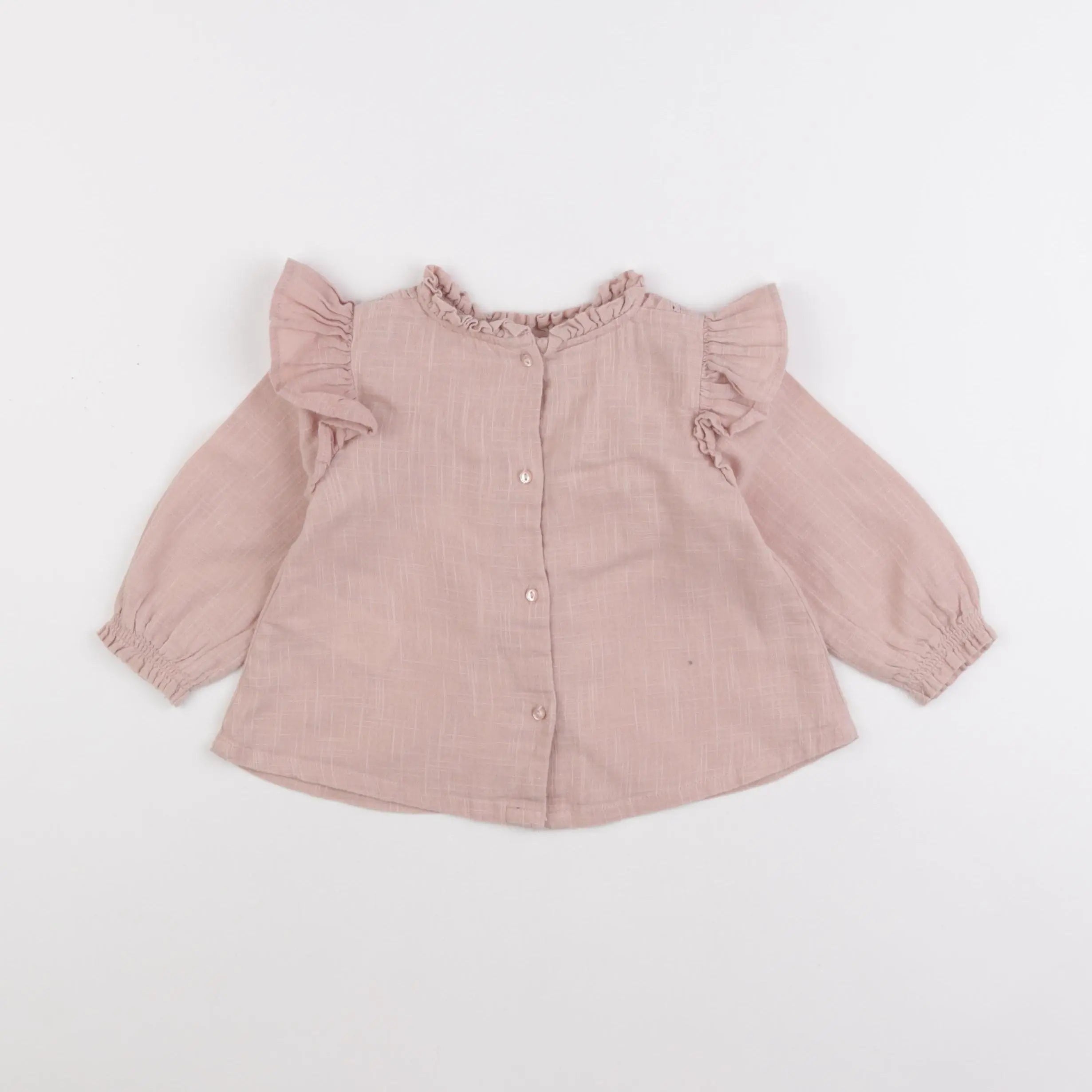 Vertbaudet - blouse rose - 12 mois