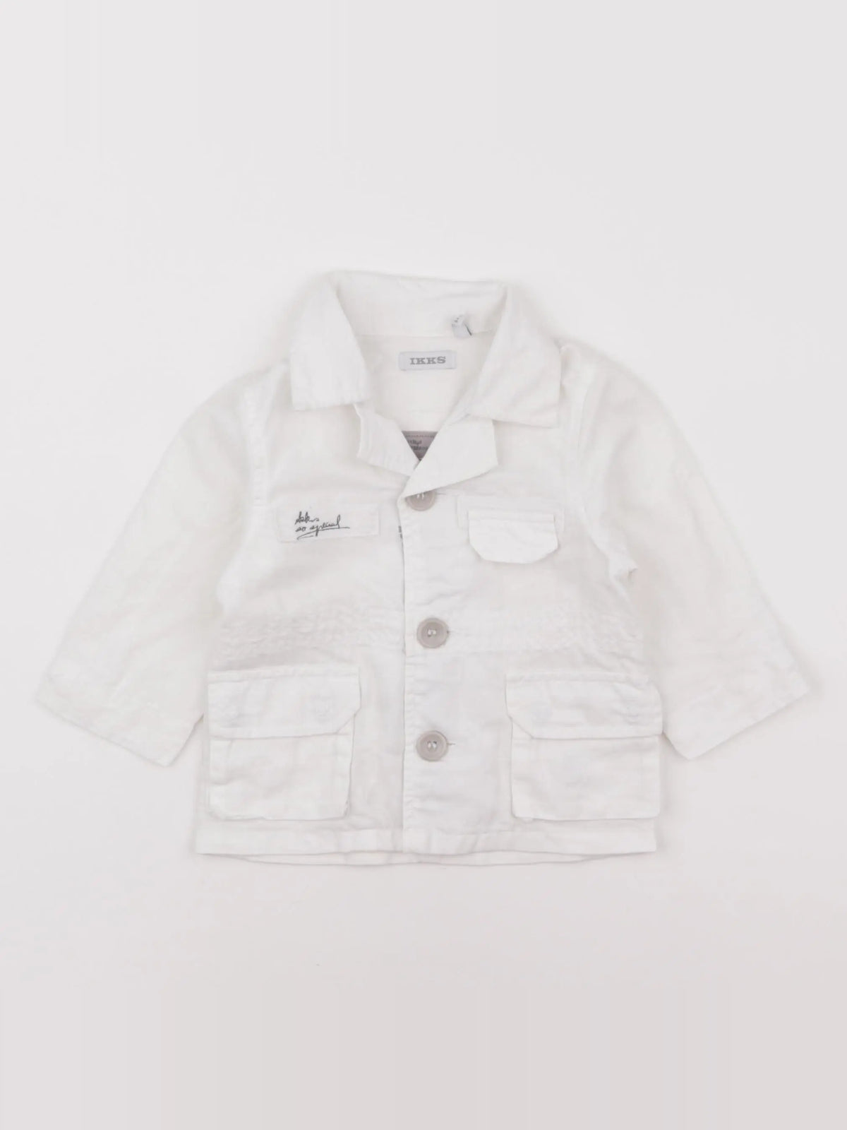 IKKS - veste blanc - 6 mois