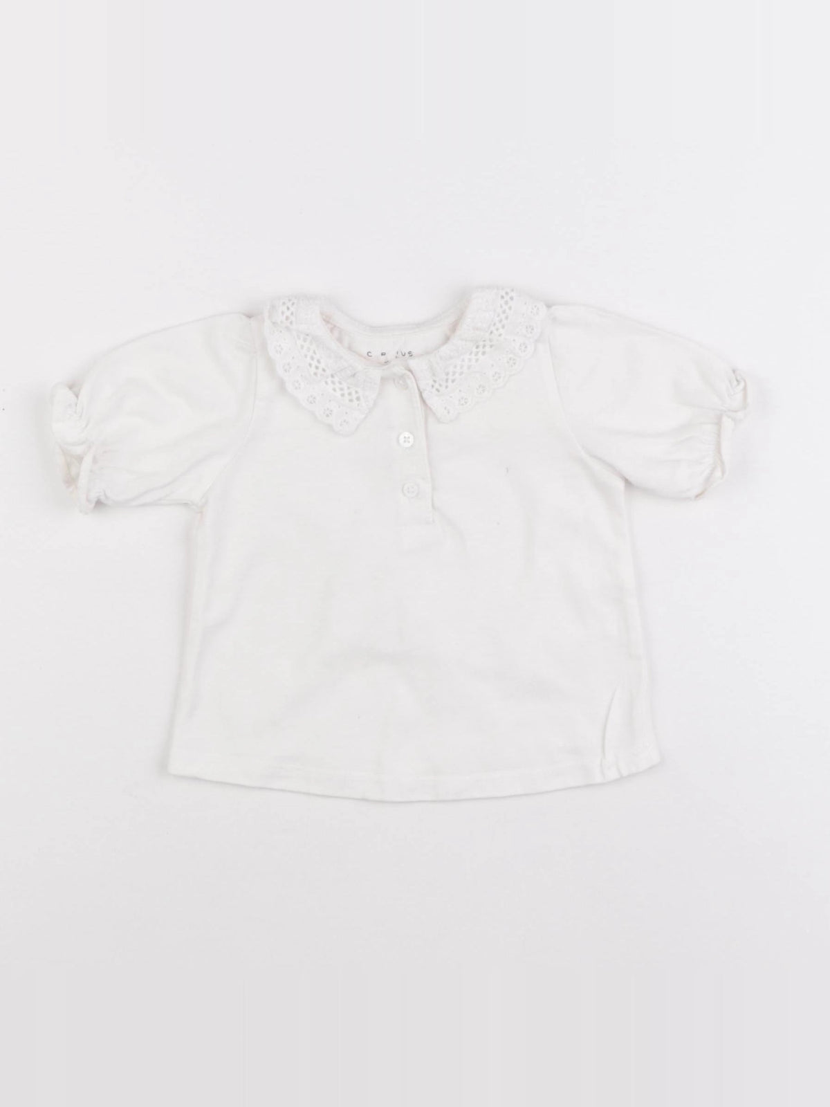 Cyrillus - blouse blanc - 6 mois