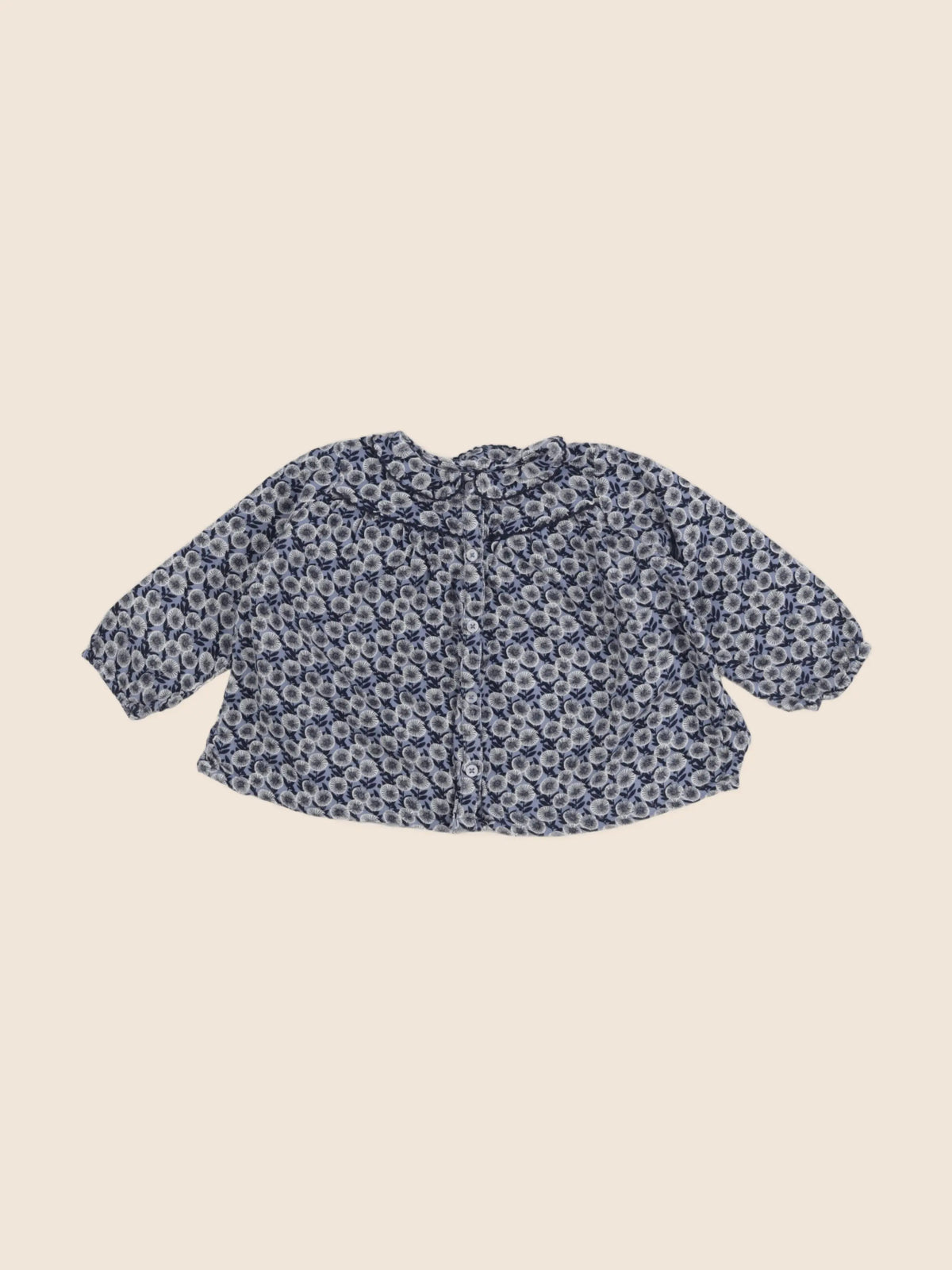 Boutchou - blouse bleu - 12 mois