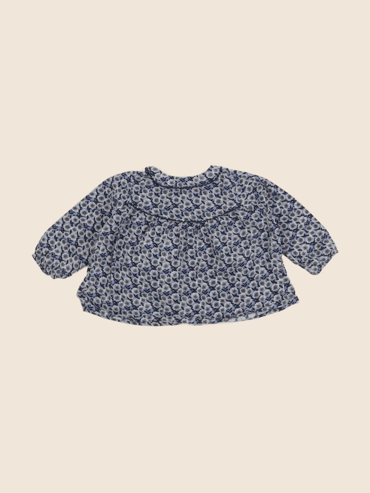 Boutchou - blouse bleu - 12 mois
