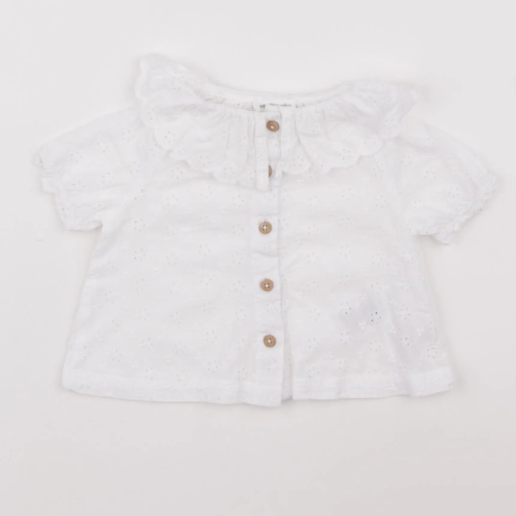Vertbaudet - blouse blanc - 12 mois