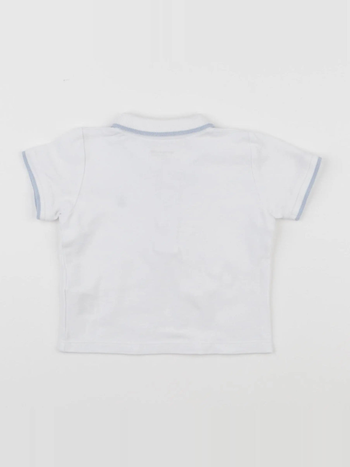 Vertbaudet - polo blanc - 12 mois