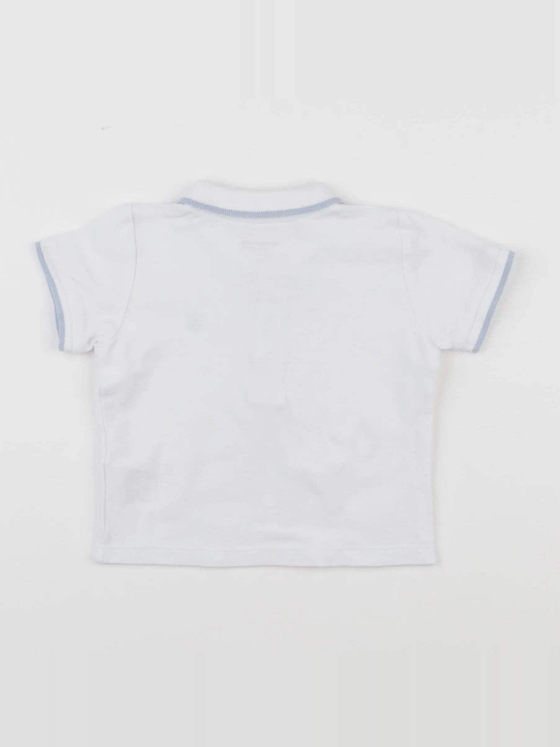 Vertbaudet - polo blanc - 12 mois