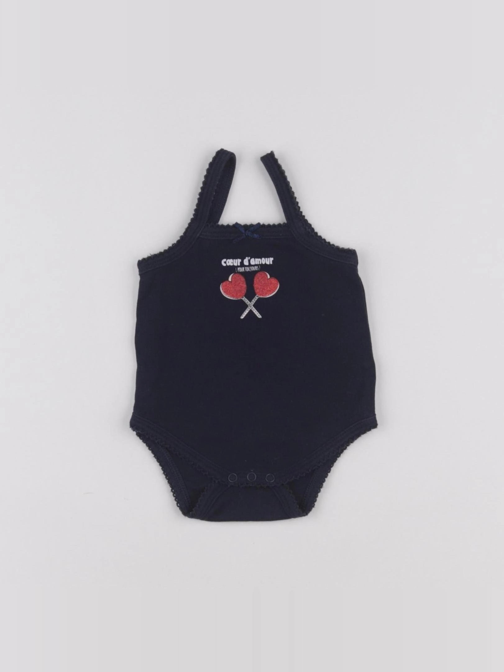 Vertbaudet - body bleu - 3 mois