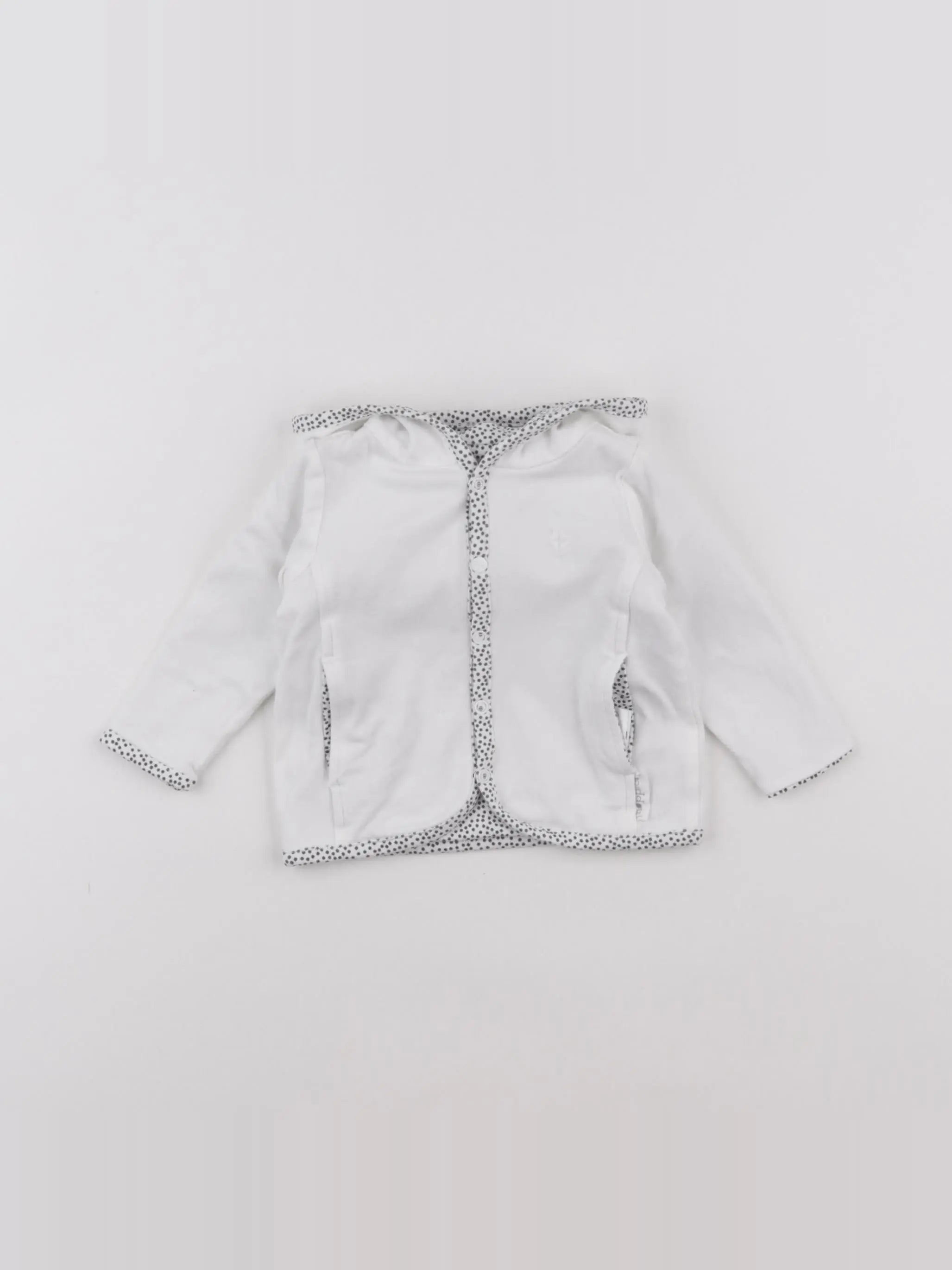 Noppies - sweat réversible blanc - 1/3 mois